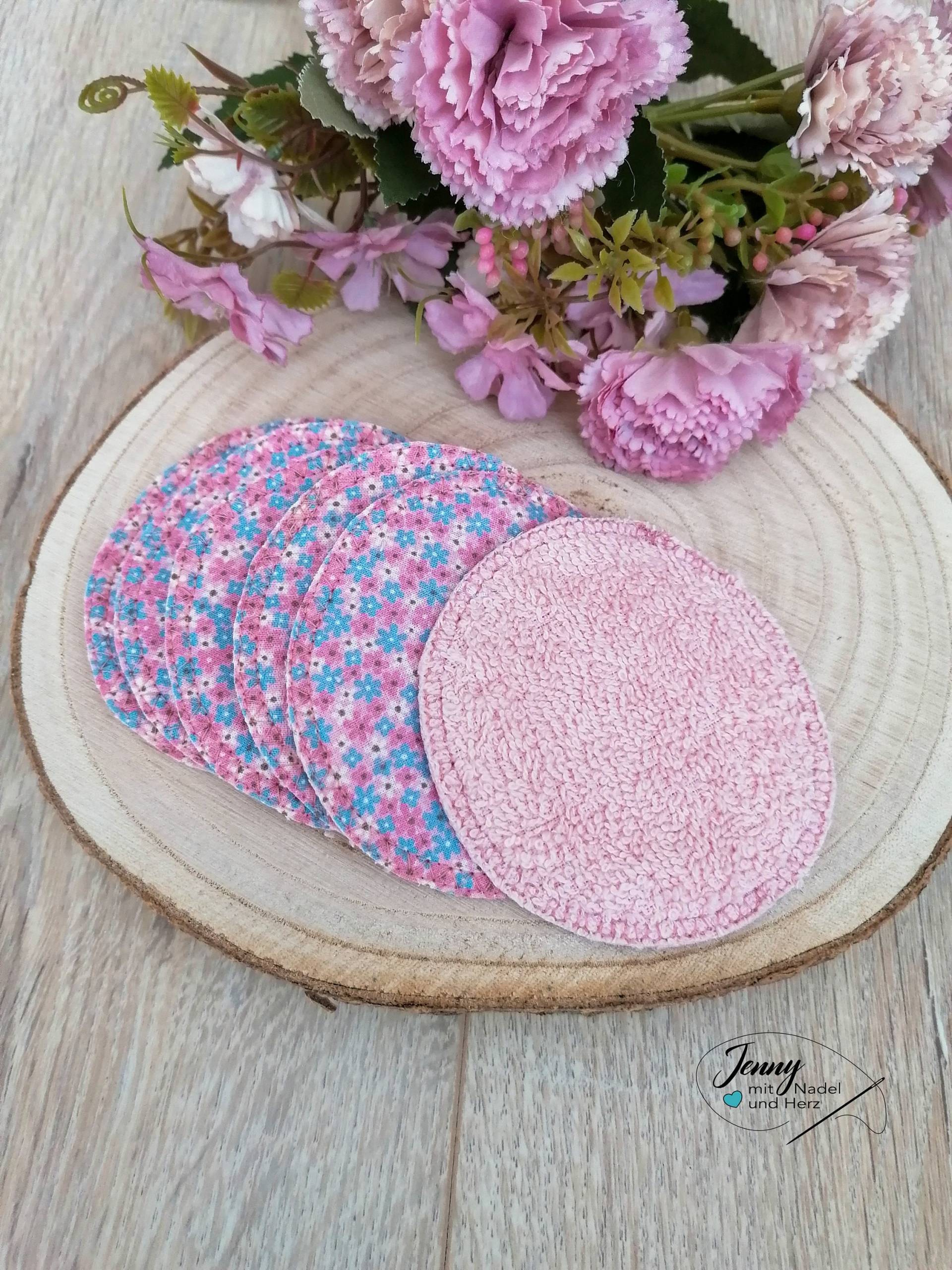 Waschbare Abschminkpads, Nachhaltige Gesichtsreinigung, 6Er-Pack, Baumwolle Und Frottee, Makeup-Entfernung, Wattepads, Blumen, Rosa, Pink Waschbare Abschminkpads, Nachhaltige Gesichtsreinigung, 6Er-Pack, Baumwolle Und Frottee, Makeup-Entfernung, Wattepads, Blumen, Rosa, Pink von Etsy - JennyMitNadelUndHerz