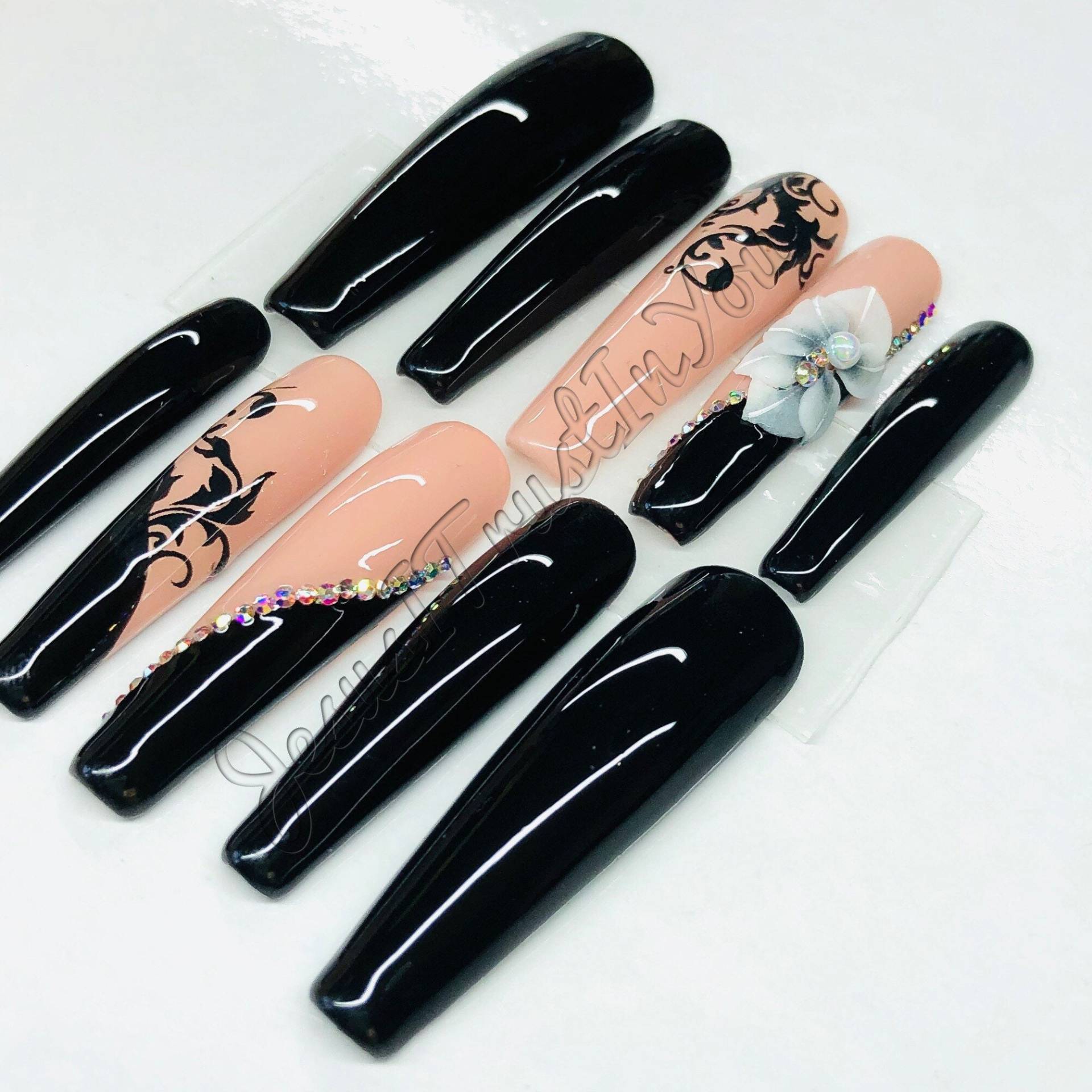 Be Still - Xxl Ballerina Gelpresse Auf Nägeln| Wiederverwendbare Nägel | Lange Geschenke Für Sie| Strasssteine Makartt Dnd Kleber Be Still - Xxl Ballerina Gelpresse Auf Nägeln| Wiederverwendbare Nägel | Lange Geschenke Für Sie| Strasssteine Makartt Dnd Kleber von Etsy - JesusItrustInYouCo