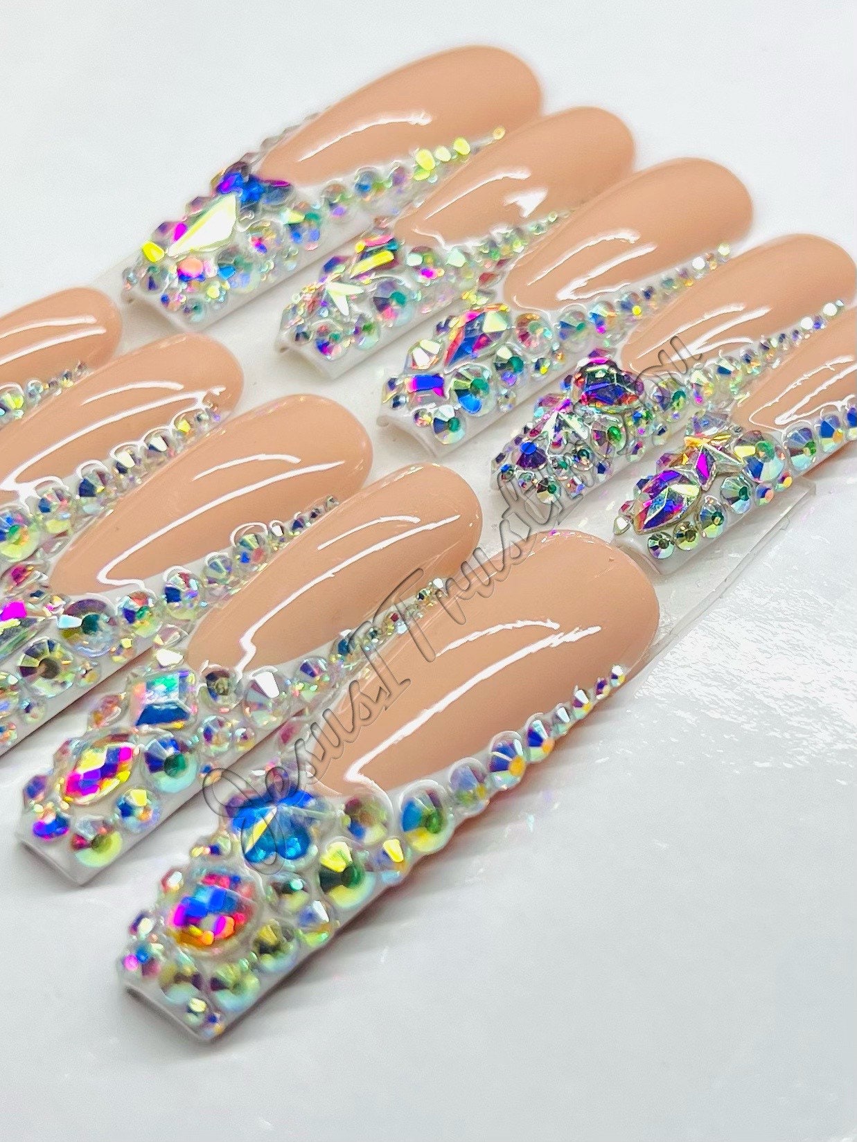 French Beauty - Xxl Ballerina Gelpresse Auf Nägeln| Wiederverwendbare Nägel | Lange Geschenke Für Sie| Strasssteine Makartt Dnd Kleber French Beauty - Xxl Ballerina Gelpresse Auf Nägeln| Wiederverwendbare Nägel | Lange Geschenke Für Sie| Strasssteine Makartt Dnd Kleber von Etsy - JesusItrustInYouCo
