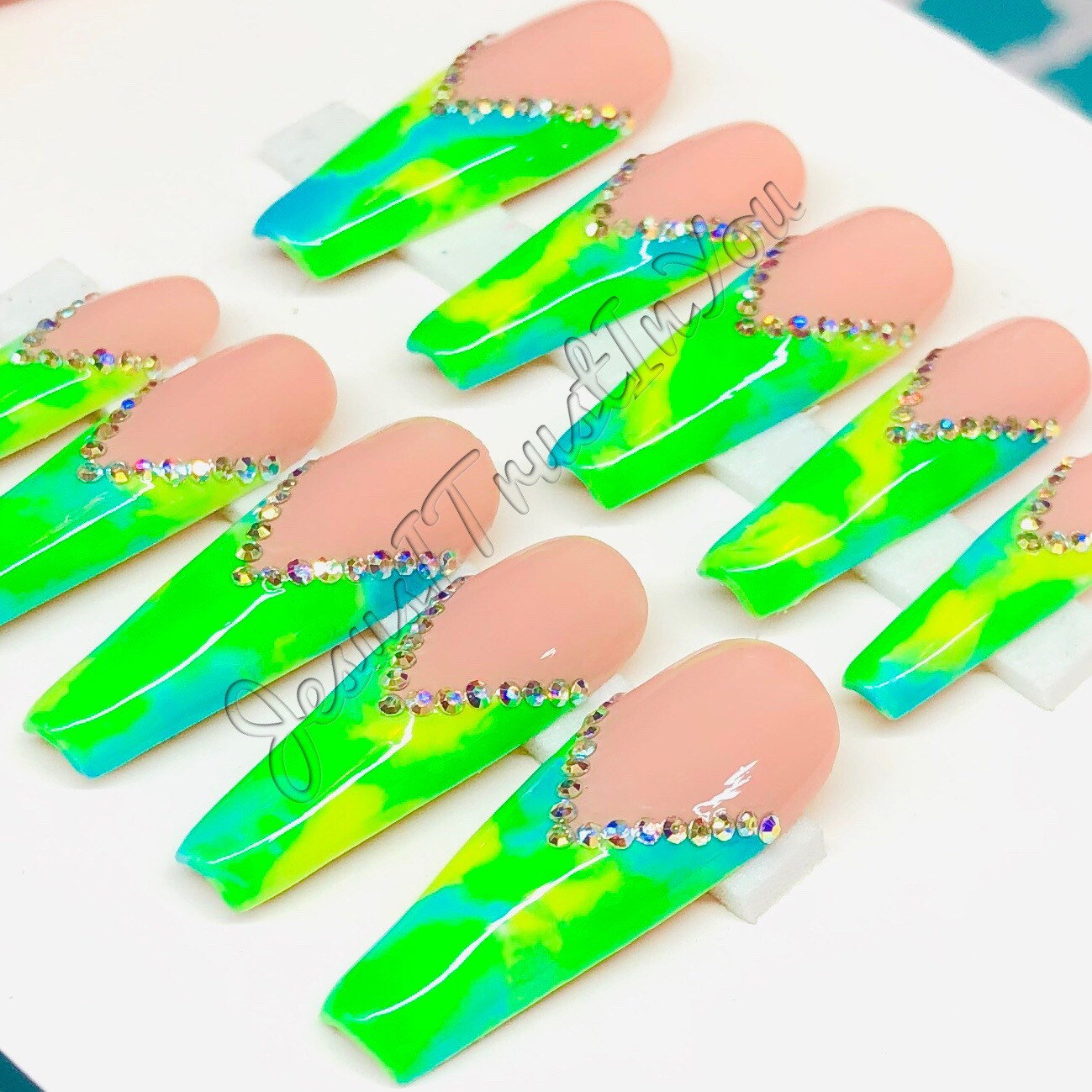 His Hands - Long Ballerina Gel Press On Nails| Wiederverwendbare Nägel | Lange Geschenke Für Sie| Strasssteine Makartt Dnd Kleber Auf His Hands - Long Ballerina Gel Press On Nails| Wiederverwendbare Nägel | Lange Geschenke Für Sie| Strasssteine Makartt Dnd Kleber Auf von Etsy - JesusItrustInYouCo