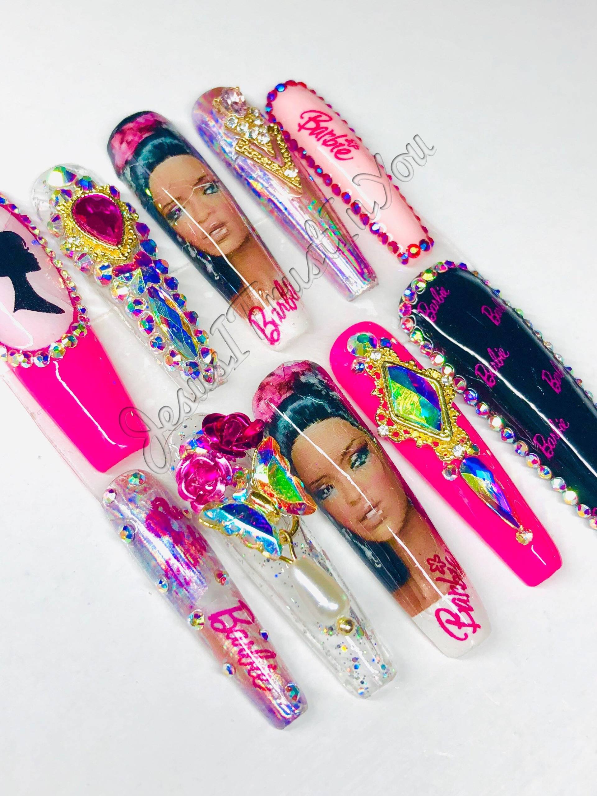 Posh - Xxl Ballerina Gel Press On Nails| Wiederverwendbare Nägel | Lange Geschenke Für Sie| Strasssteine Makartt Dnd Kleber Auf Posh - Xxl Ballerina Gel Press On Nails| Wiederverwendbare Nägel | Lange Geschenke Für Sie| Strasssteine Makartt Dnd Kleber Auf von Etsy - JesusItrustInYouCo