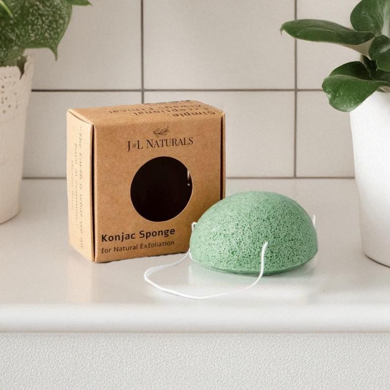 Grüner Tee | Konjak Schwamm Peeling-Gesichtsreinigungsschwamm Für Empfindliche Haut Bestes Hautpflegegeschenk Sie von Etsy - JnLNaturals