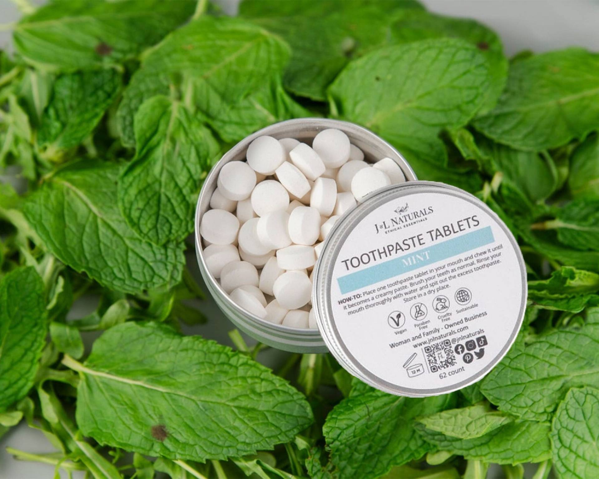 Minze Zahnpasta-Tabletten, Zero Waste Zahnpasta, Reisezubehör, Chew Tabs, Natürliche Zahntabletten, Mundpflege, Umweltfreundliche Zahntabletten Minze Zahnpasta-Tabletten, Zero Waste Zahnpasta, Reisezubehör, Chew Tabs, Natürliche Zahntabletten, Mundpflege, Umweltfreundliche Zahntabletten von Etsy - JnLNaturals