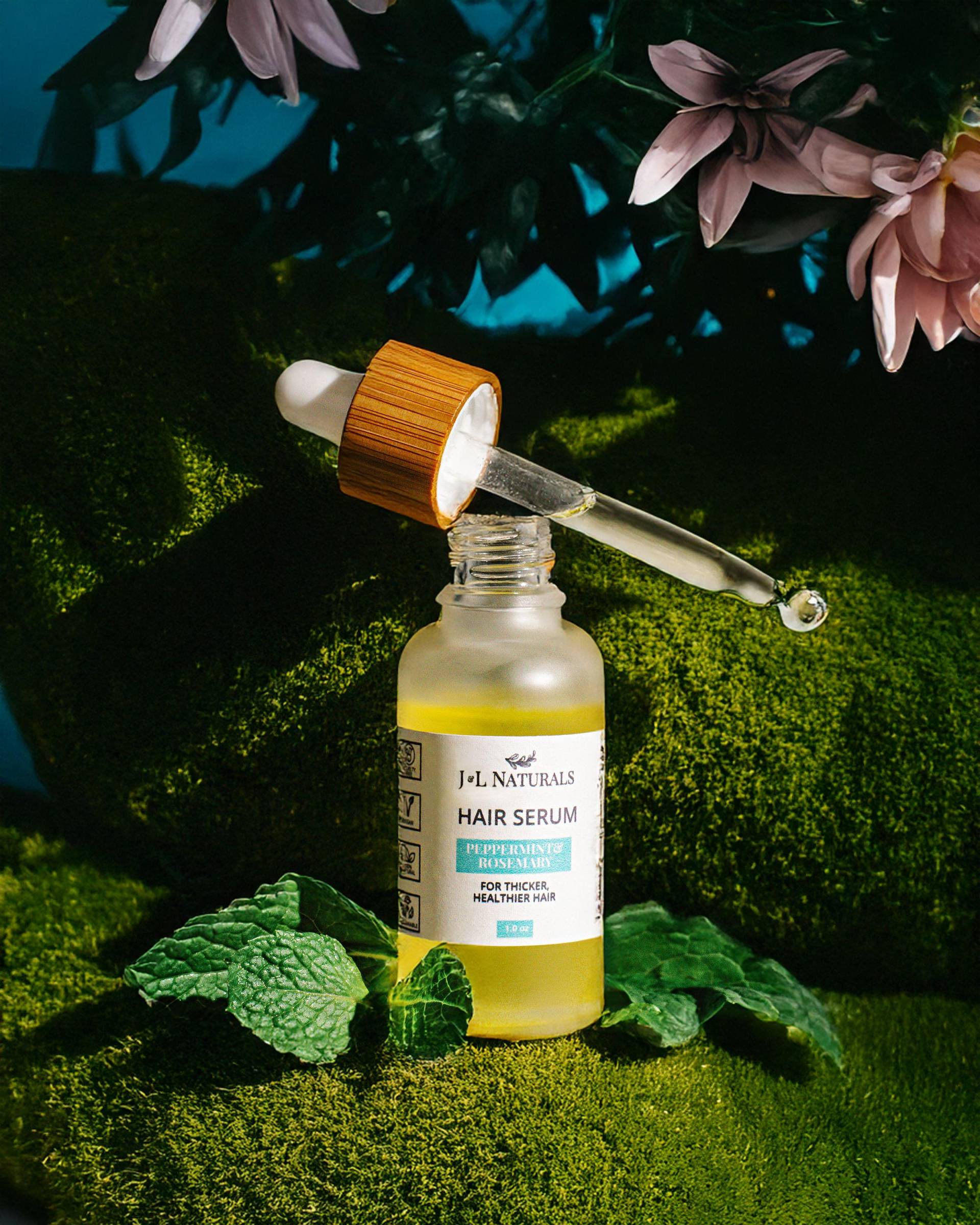 Pfefferminze + Rosmarin | Haar-Wachstums-Serum Für Normales Bis Dünnes Haar Ganz Natürliche Lassen Sie Das Haaröl Im Oder Vor Der Dusche Vegane Pfefferminze + Rosmarin | Haar-Wachstums-Serum Für Normales Bis Dünnes Haar Ganz Natürliche Lassen Sie Das Haaröl Im Oder Vor Der Dusche Vegane von Etsy - JnLNaturals