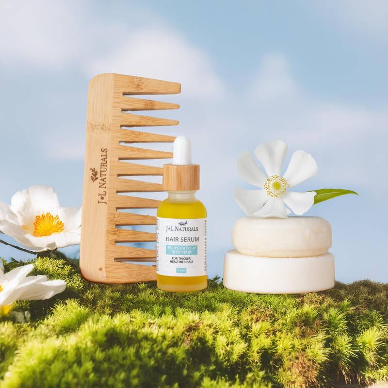 Pfefferminze + Rosmarin | Natürliches Haarpflege-Kit Für Das Wachstum Vegane Haarprodukte Natürliche Haar Seifenstücke Haaröl Haarkamm von Etsy - JnLNaturals