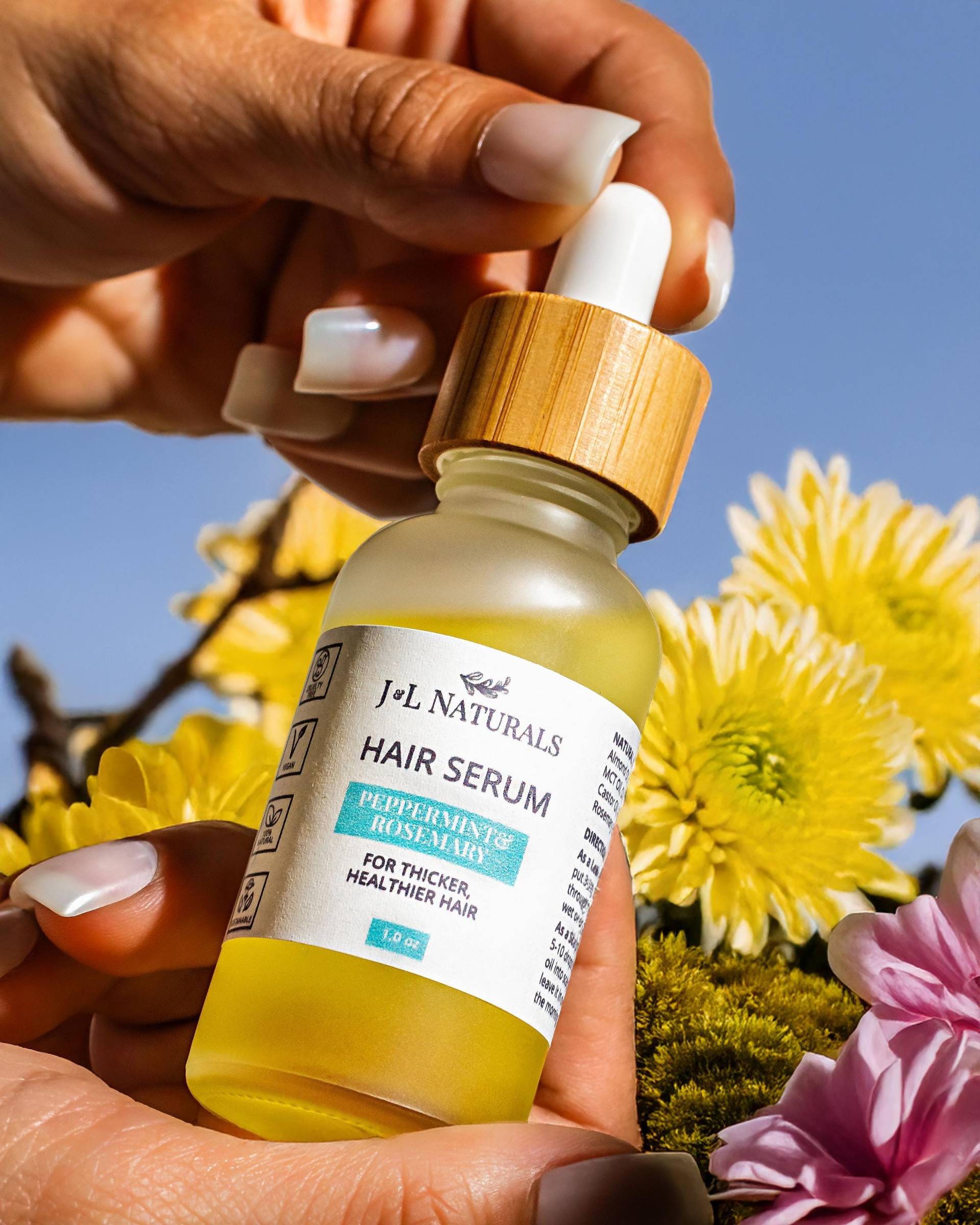 Zitronengras + Teebaum | Natürliches Hydratationshaaröl Für Trockenes Haar & Kopfhaut Ganz Natürliches Feuchtigkeitsspendendes Haaröl Zero Waste von Etsy - JnLNaturals