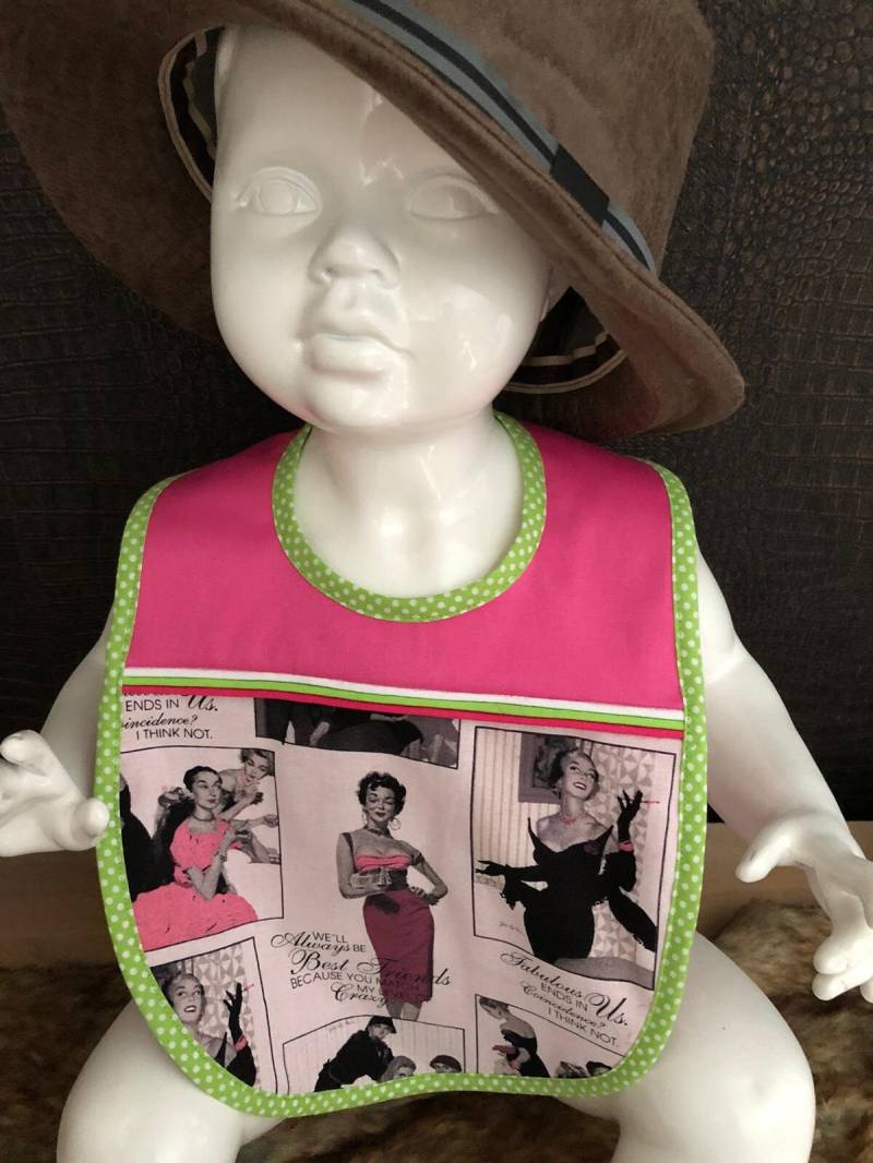 Lätzchen 6 - 36 Monate Diva Audrey Rosa Film Grün Paspel Lätzchen 6 - 36 Monate Diva Audrey Rosa Film Grün Paspel von Etsy - JoNiLuc