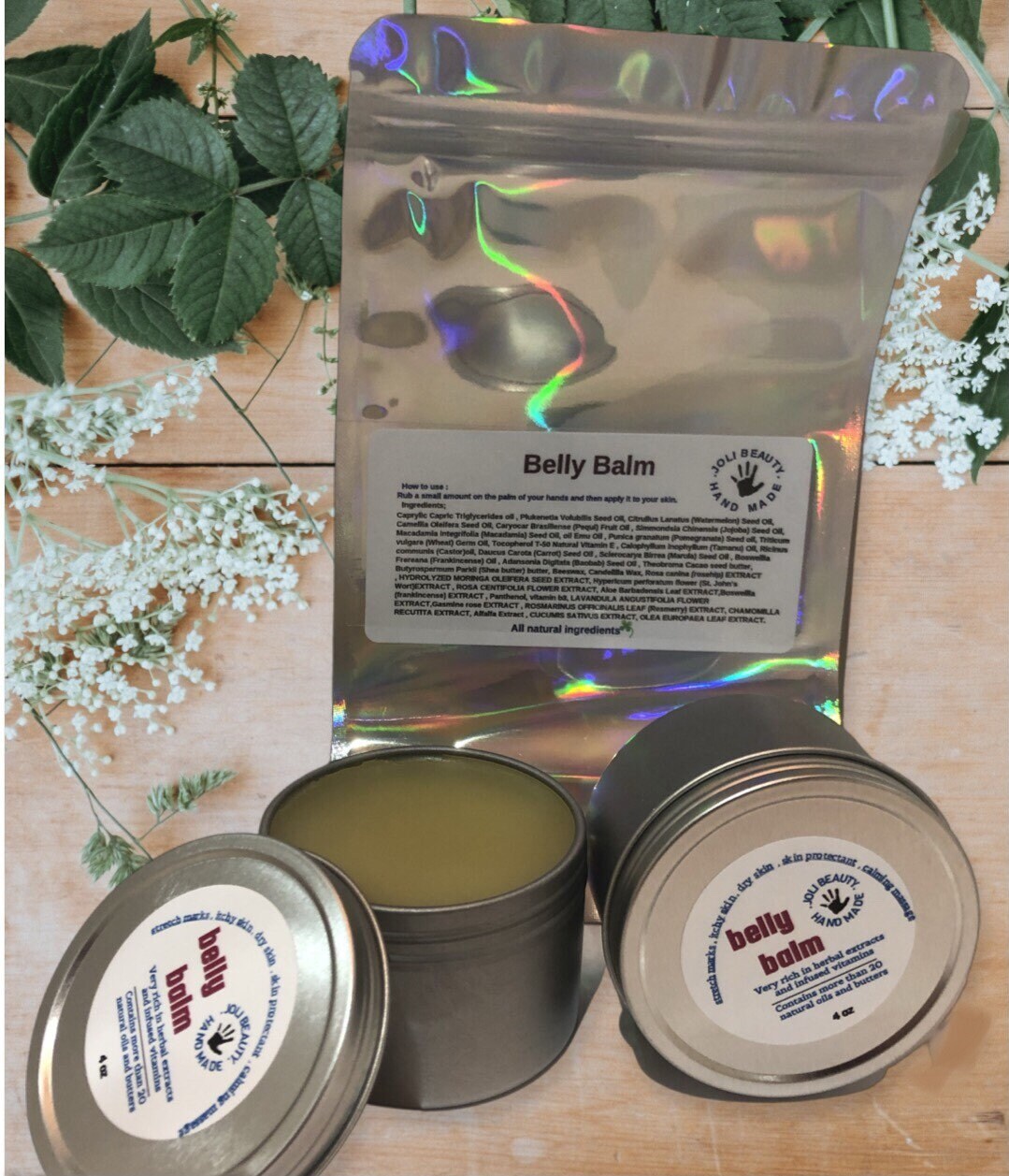 Bio Bauchbalsam | Schwangerschaft Geschenk Dehnungsmarke Neue Mutter Geschenk, 100 G von Etsy - JoliBeauty