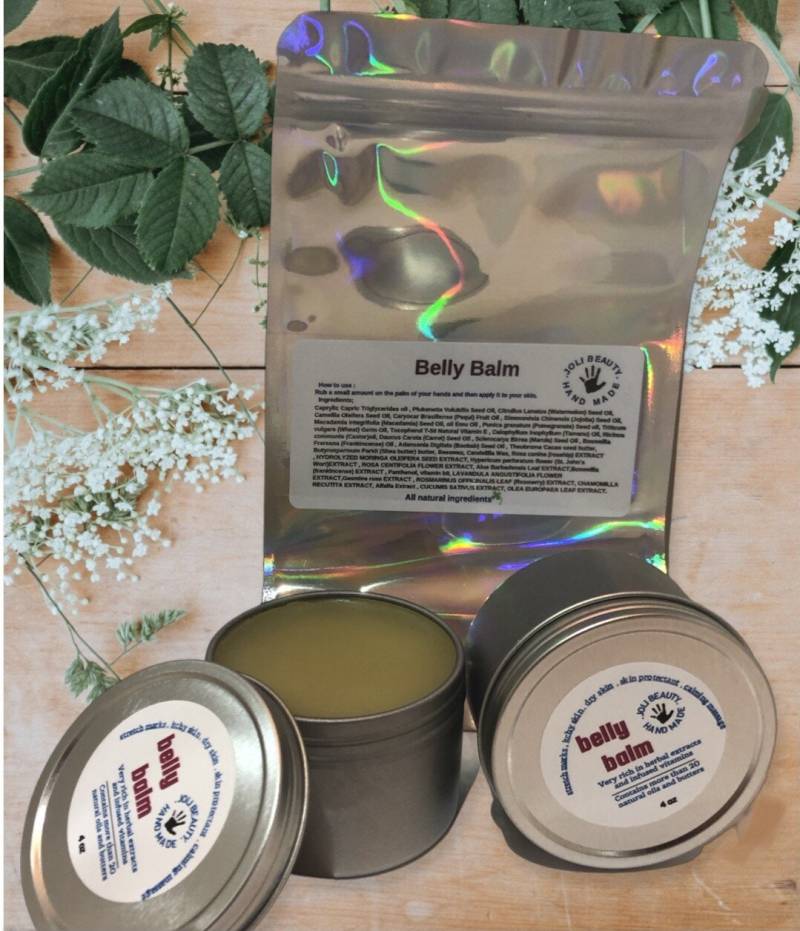 Bio Bauchbalsam | Schwangerschaft Geschenk Dehnungsmarke Neue Mutter Geschenk, 100 G von Etsy - JoliBeauty
