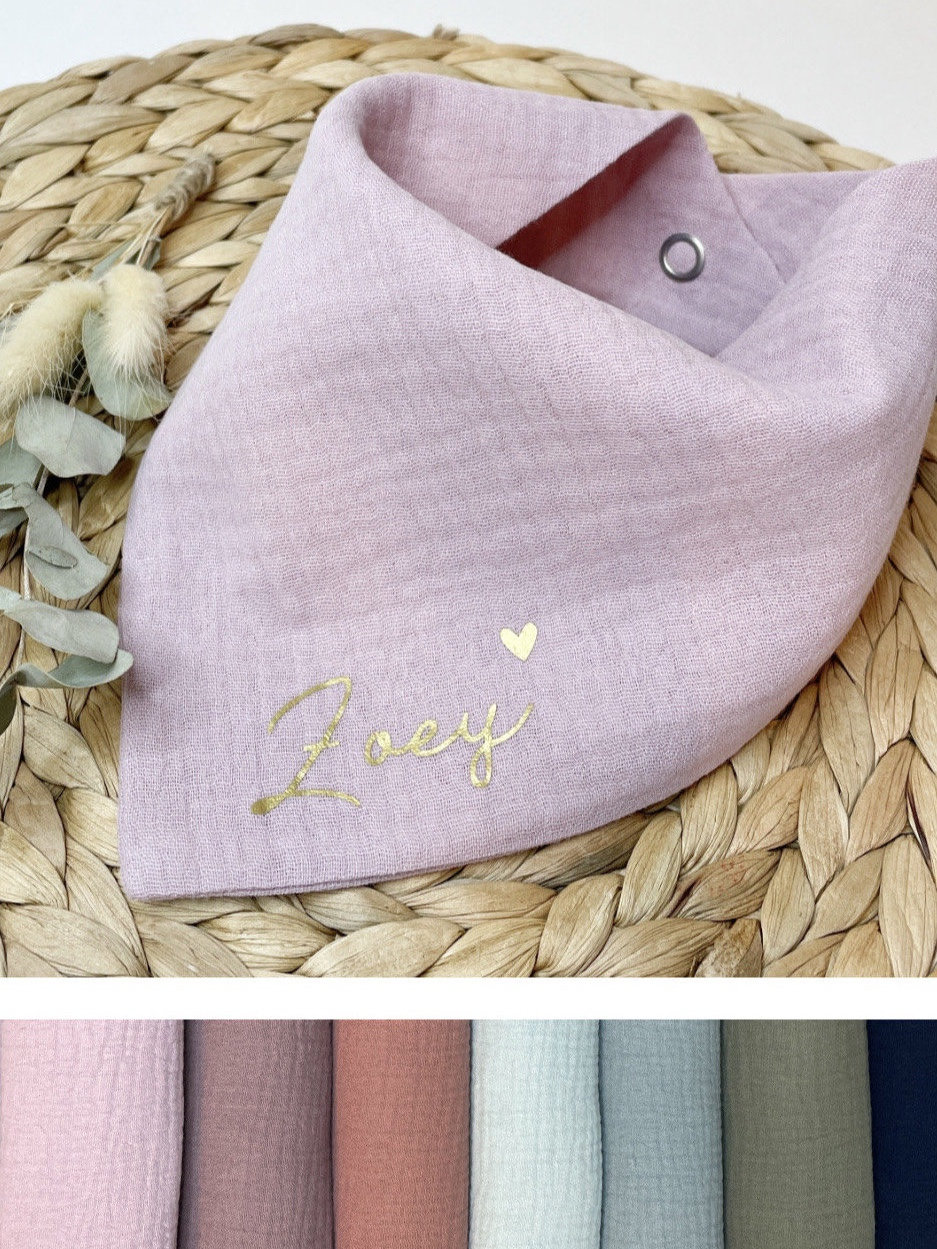 Musselin Lätzchen/Babygeschenk Personalisiertes Tuch Für Babys Geschenk Geburt von Etsy - JoneliHandmade