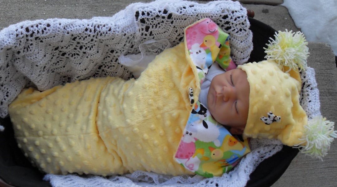 Baby Swaddling Sack Und Mütze Baby Swaddling Sack Und Mütze von Etsy - Joysheartcreations