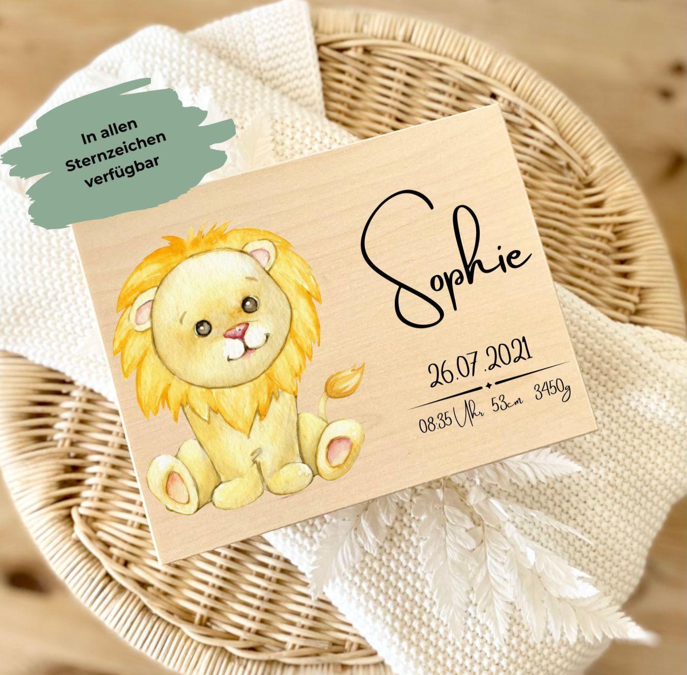 Personalisierte Holzkiste Zur Geburt Mit Sternzeichen - Erinnerungsbox Name, Geburtsdaten, Gewicht & Größe Geschenk Taufe Baby von Etsy - JuNesConceptStore