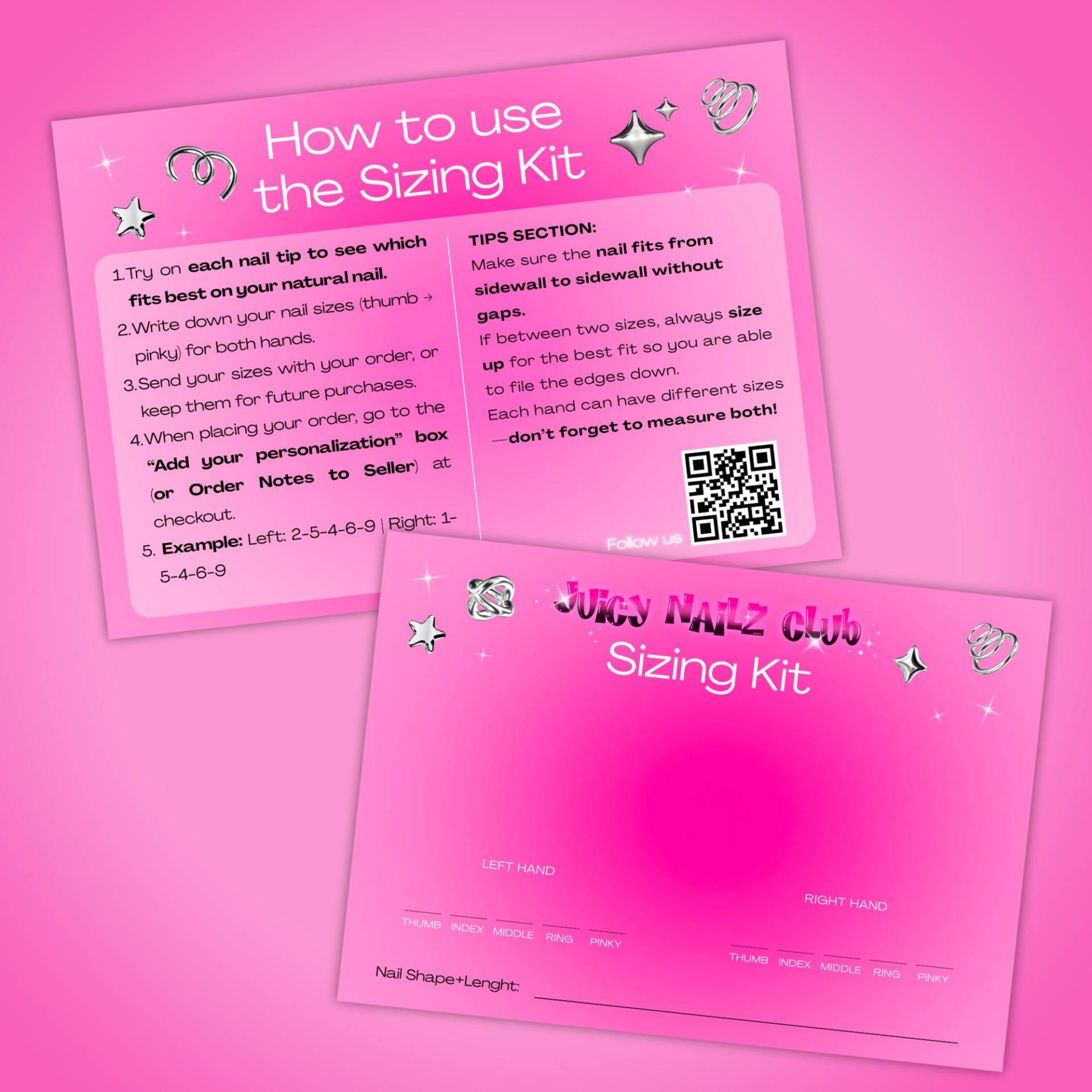 Sizing Kit Press Ons | Measurements For On Nails Sizing Kit Press Ons | Measurements For On Nails von Etsy - JuicyNailzClub