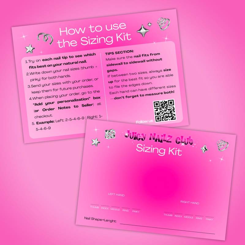 Sizing Kit Press Ons | Measurements For On Nails Sizing Kit Press Ons | Measurements For On Nails von Etsy - JuicyNailzClub