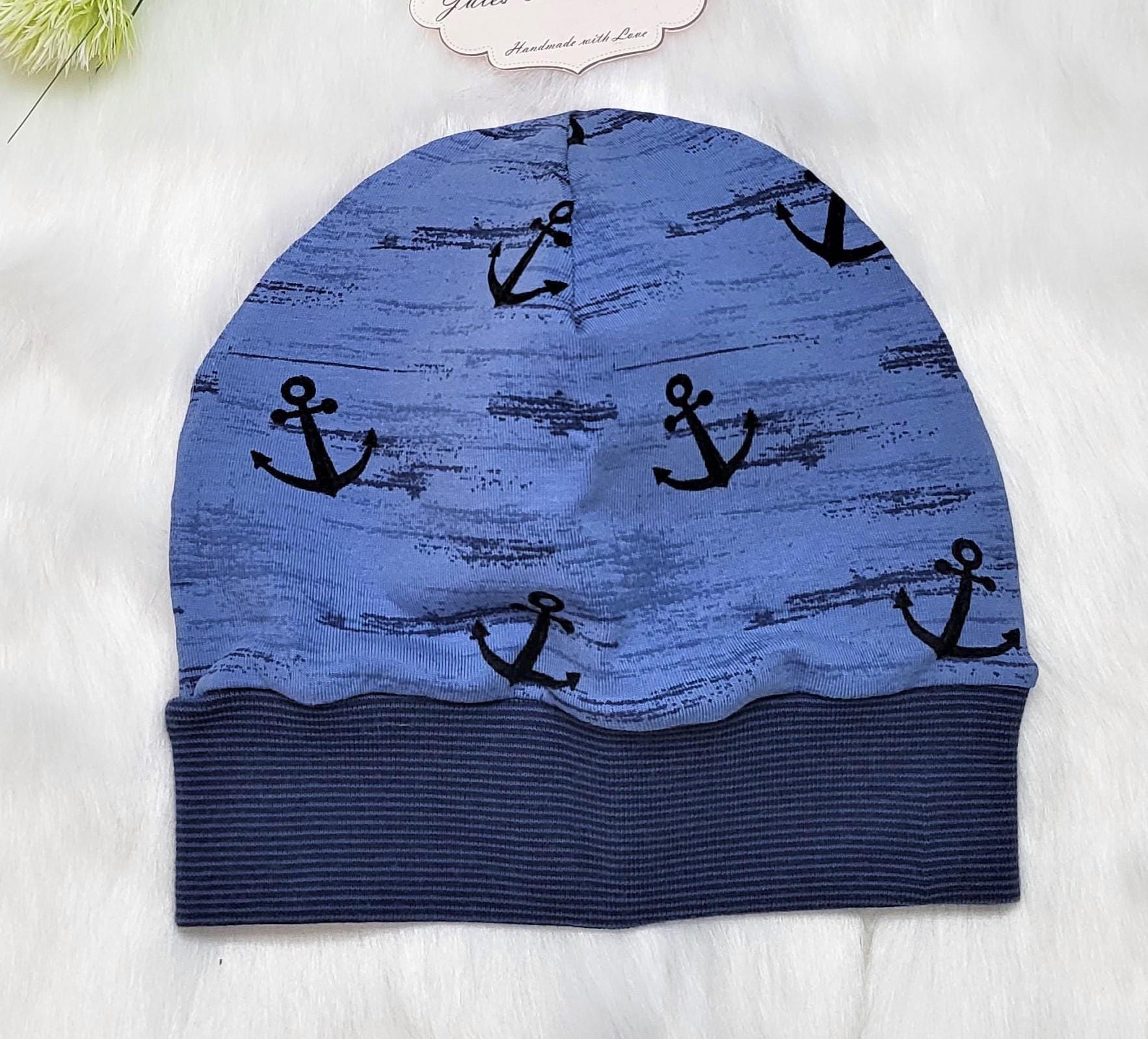 Blau Meliert Anker Maritim Beaniemützen Für Baby Und Kleinkinder Kopfumfang 44-52 cm Blau Meliert Anker Maritim Beaniemützen Für Baby Und Kleinkinder Kopfumfang 44-52 cm von Etsy - JulesTraumstuebchen
