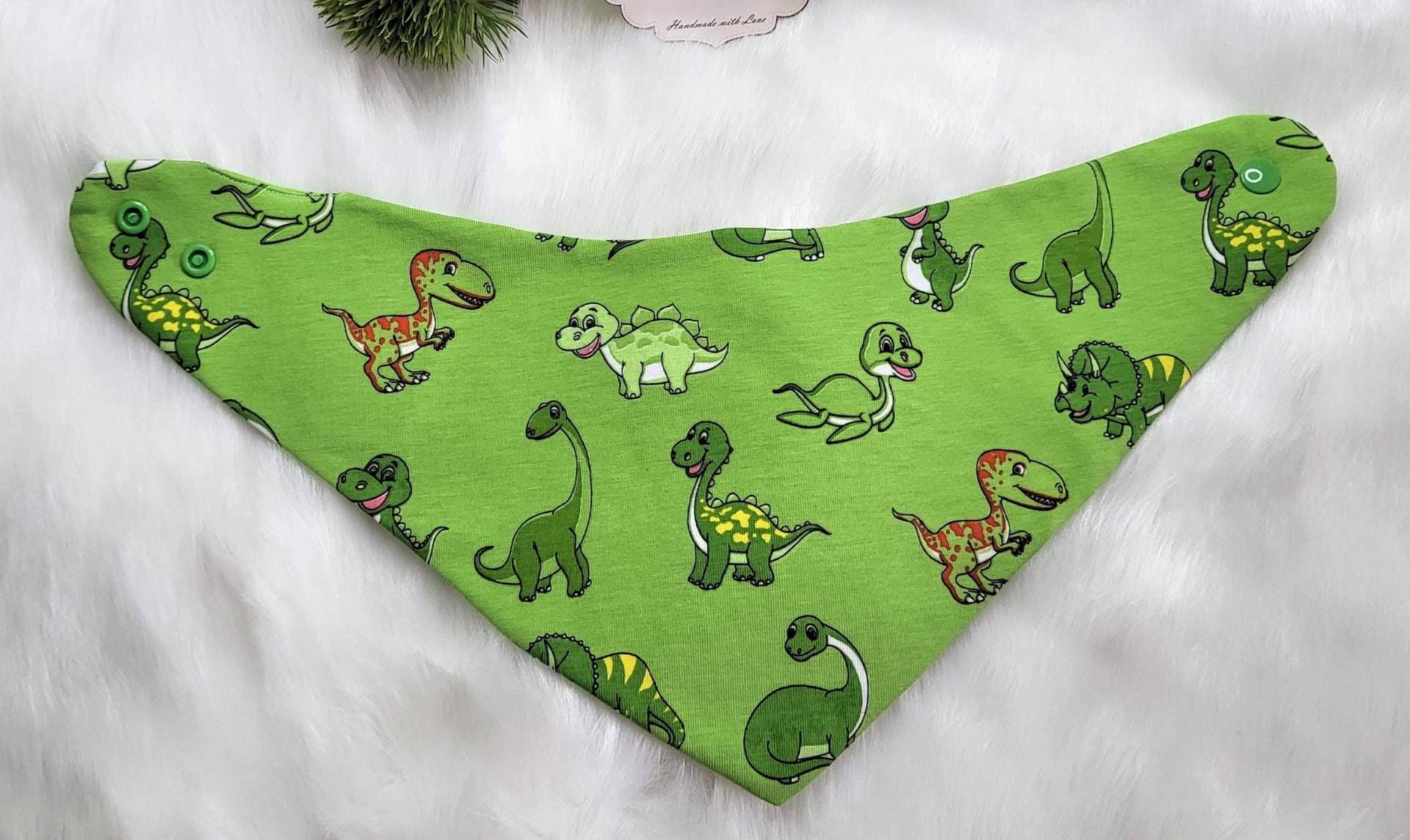 Dreieckstuch Zum Wenden Für Baby Und Kleinkinder Neon Grün Dinos Einheitsgröße Verstellbar Durch Druckknöpfe von Etsy - JulesTraumstuebchen