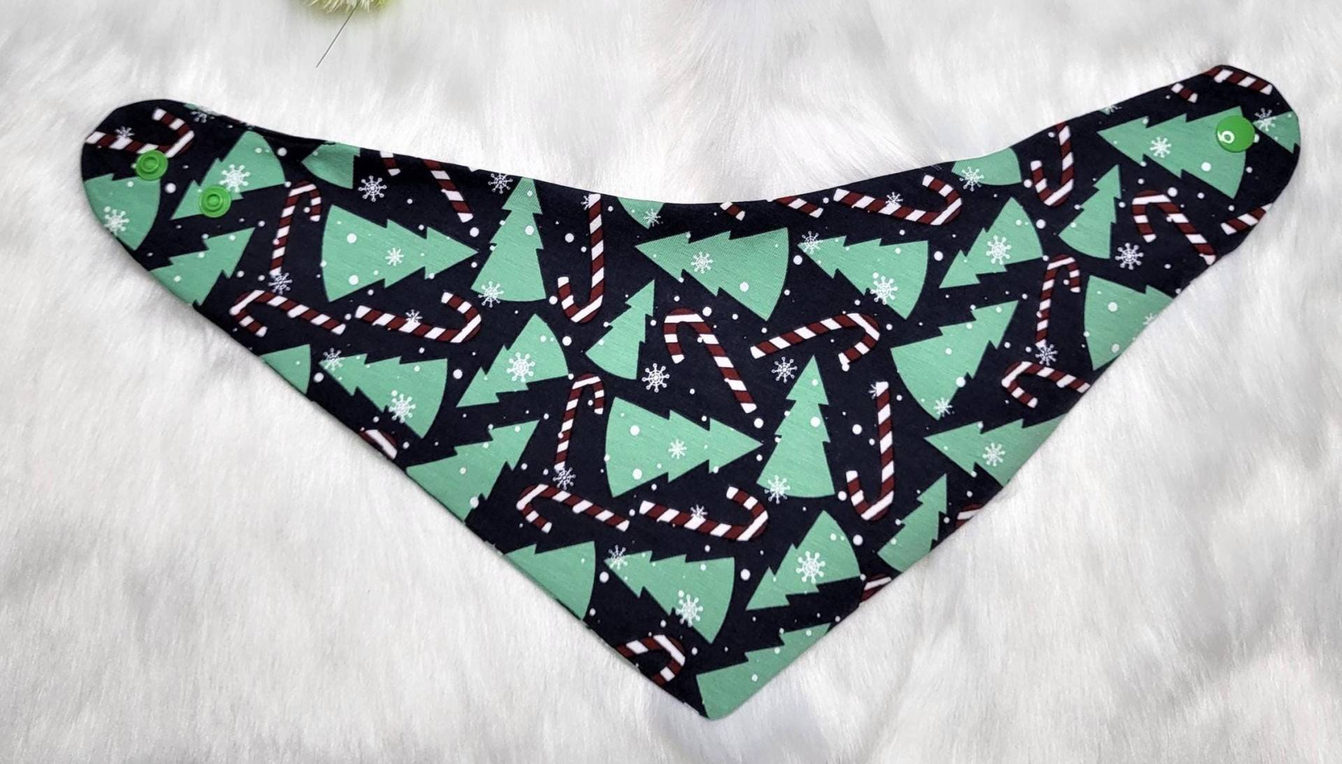 Grün Dunkelblau Tannenbaum Zuckerstangen Weihnachten Winter Dreieckstuch Zum Wenden Baby Und Kleinkinder Gr 50 Bis 104 Einheitsgröße Jersey von Etsy - JulesTraumstuebchen