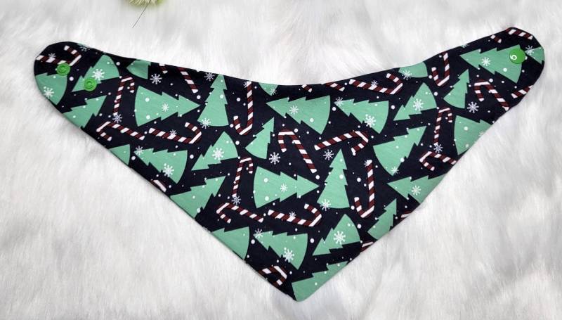 Grün Dunkelblau Tannenbaum Zuckerstangen Weihnachten Winter Dreieckstuch Zum Wenden Baby Und Kleinkinder Gr 50 Bis 104 Einheitsgröße Jersey von Etsy - JulesTraumstuebchen