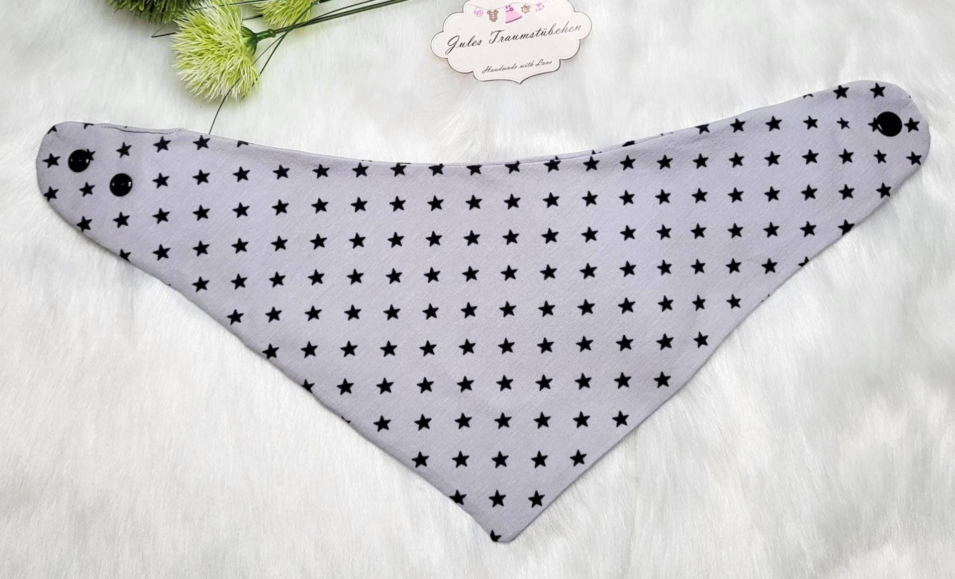 Hellgrau Anthrazit Sterne Dreieckstuch Zum Wenden Baby Und Kleinkinder Gr 50 Bis 104 Einheitsgröße Jersey von Etsy - JulesTraumstuebchen