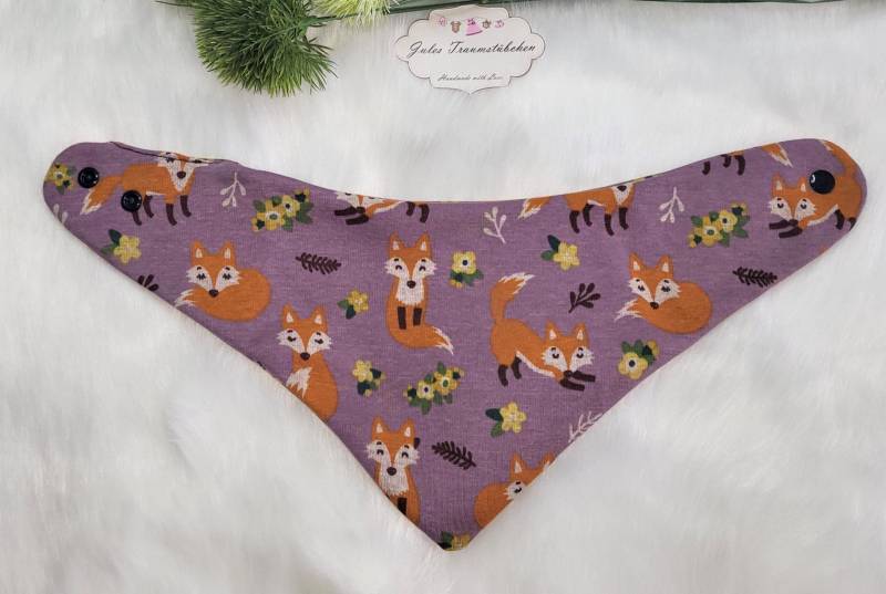 Lila Fuchs Wald Dreieckstücher Einheitsgröße Für Babys Und Kleinkinder Gr 50 Bis Gr.104 von Etsy - JulesTraumstuebchen