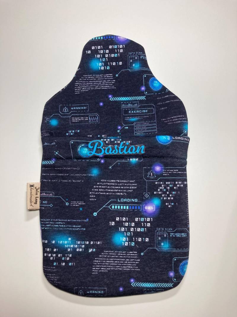 Handgemachter Wärmflaschenbezug, Personalisierbar, Mit Tasche Für Die Hände, Wärmflasche Aus Alpenfleece von Etsy - JuliaLangHandmade