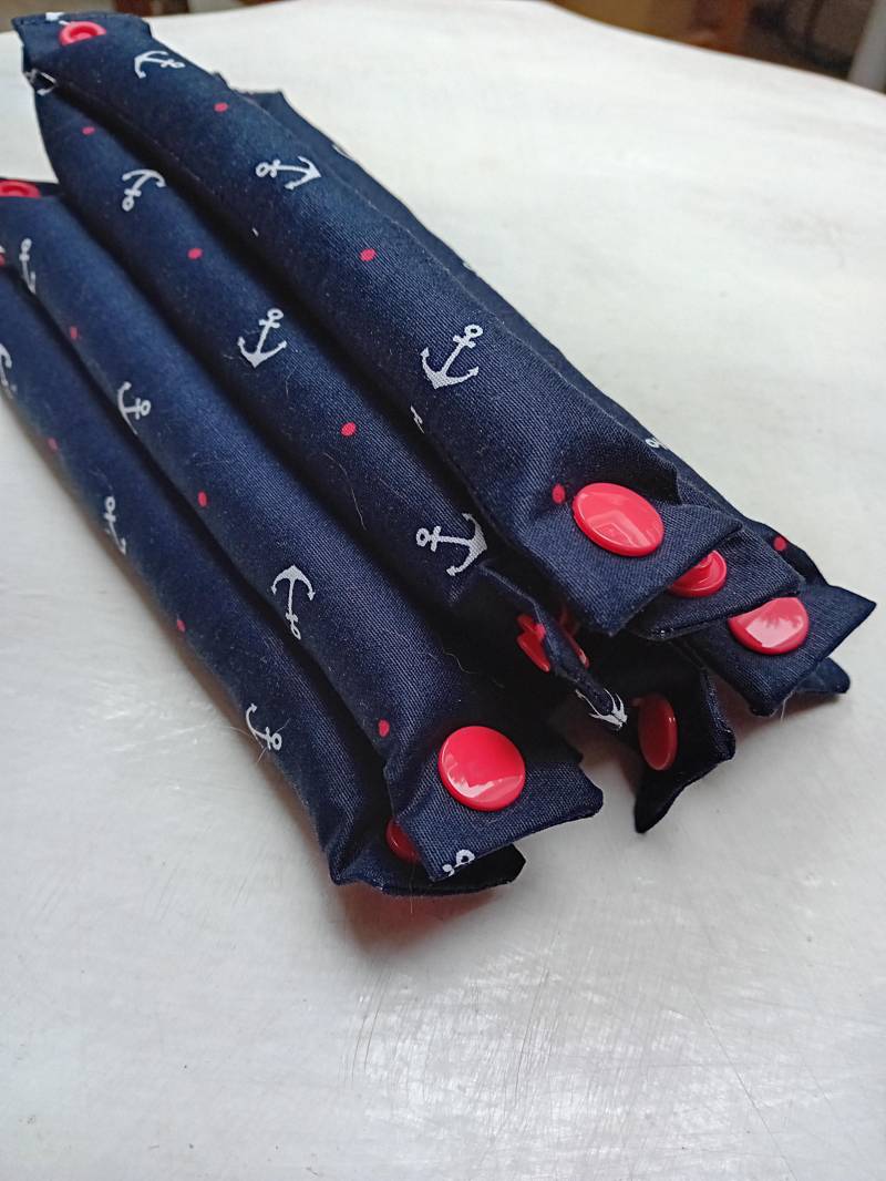 Schlafwickler Lockenwickler Wickler Curler Dunkelblau Anker Schlafwickler Lockenwickler Wickler Curler Dunkelblau Anker von Etsy - JuliaSeyfarthMode