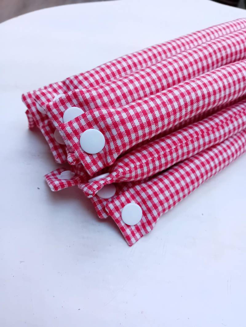 Schlafwickler Lockenwickler Wickler Curler Kariert Karo Schlafwickler Lockenwickler Wickler Curler Kariert Karo von Etsy - JuliaSeyfarthMode