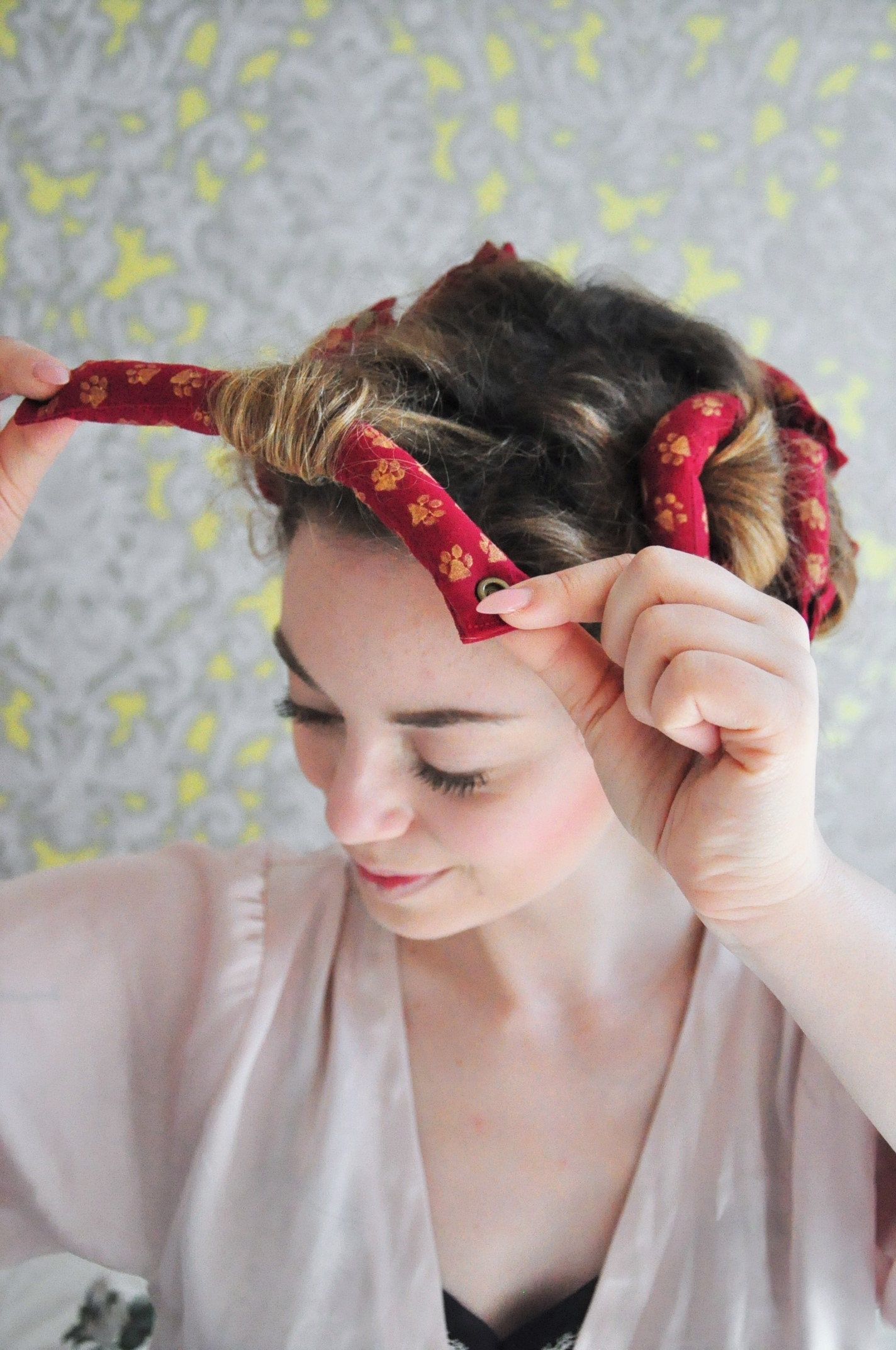 Schlafwickler Lockenwickler Wickler Curler Katzenpfoten Paws Schlafwickler Lockenwickler Wickler Curler Katzenpfoten Paws von Etsy - JuliaSeyfarthMode