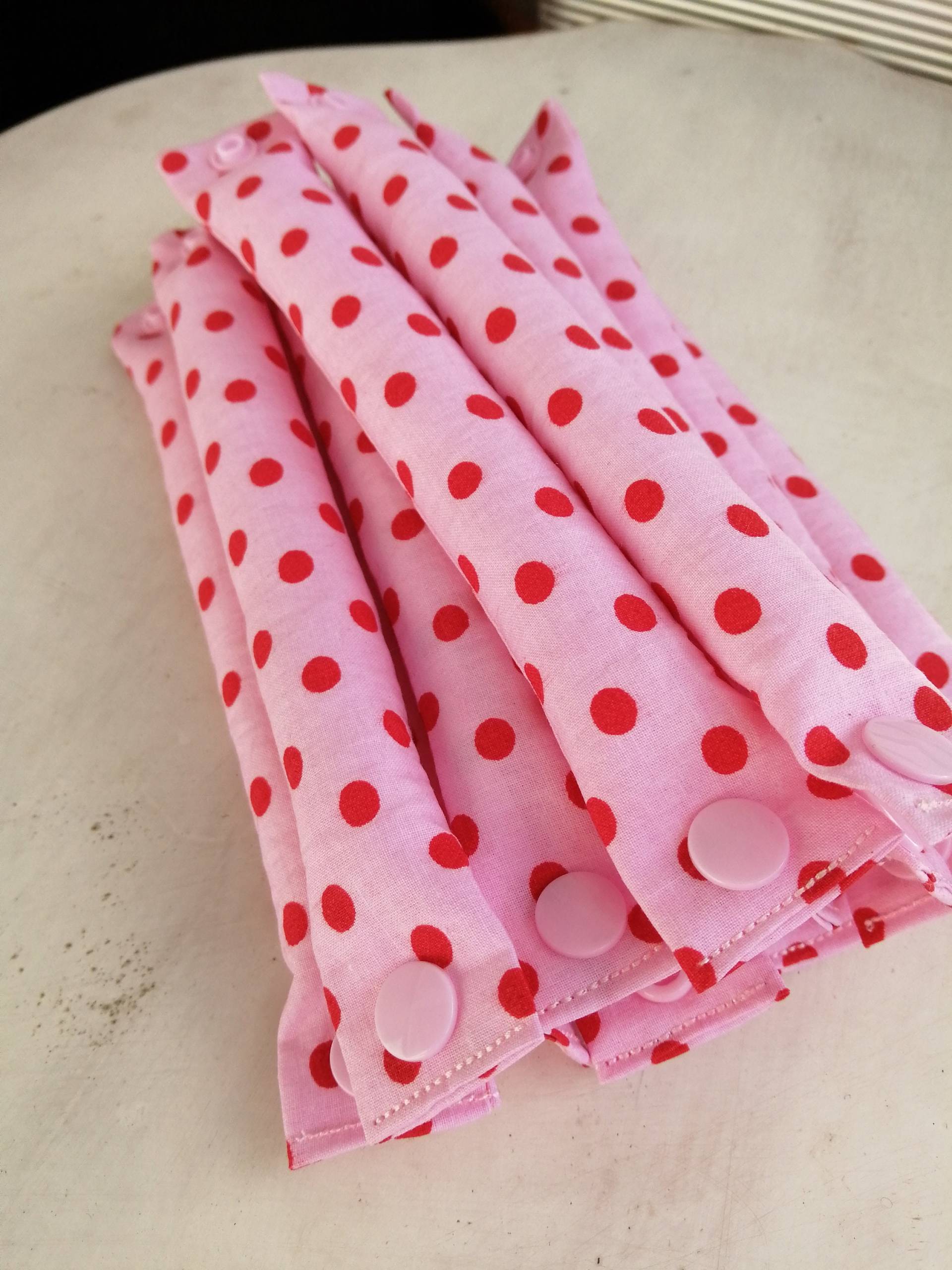 Schlafwickler Lockenwickler Wickler Curler Punkte Polka Dots von Etsy - JuliaSeyfarthMode