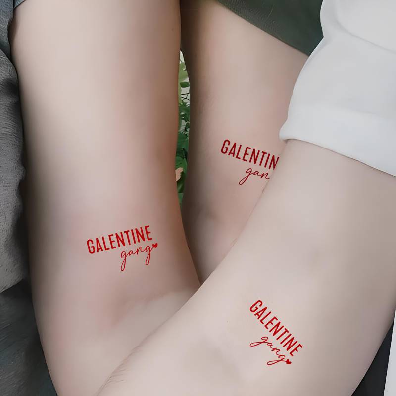 Galentine Bande Temporäres Tattoo-Galentine Semi Permanente Tattoo-Lustige Galentiner-Freundschaftsgeschenke-Schwestern Geschenk-Bestie Geschenke von Etsy - JulienPShop