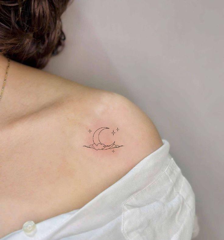 Mond Tattoo-Mond Tattoo-Temporäres Tattoo Set-Tattoo-Liebhaber-Geschenk-Idee-Geschenk Für Freund-Freundschaft-Geschenke-Bachelorette Party von Etsy - JulienPShop