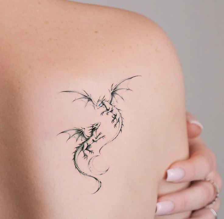 Schwarzer Drache Tattoo-Cooles Tattoo-Minimalist Tattoo-Temporäres Tattoo Set-Tattoo-Liebhaber Geschenkidee-Freundschaft Geschenke-Wasserdicht Schwarzer Drache Tattoo-Cooles Tattoo-Minimalist Tattoo-Temporäres Tattoo Set-Tattoo-Liebhaber Geschenkidee-Freundschaft Geschenke-Wasserdicht von Etsy - JulienPShop