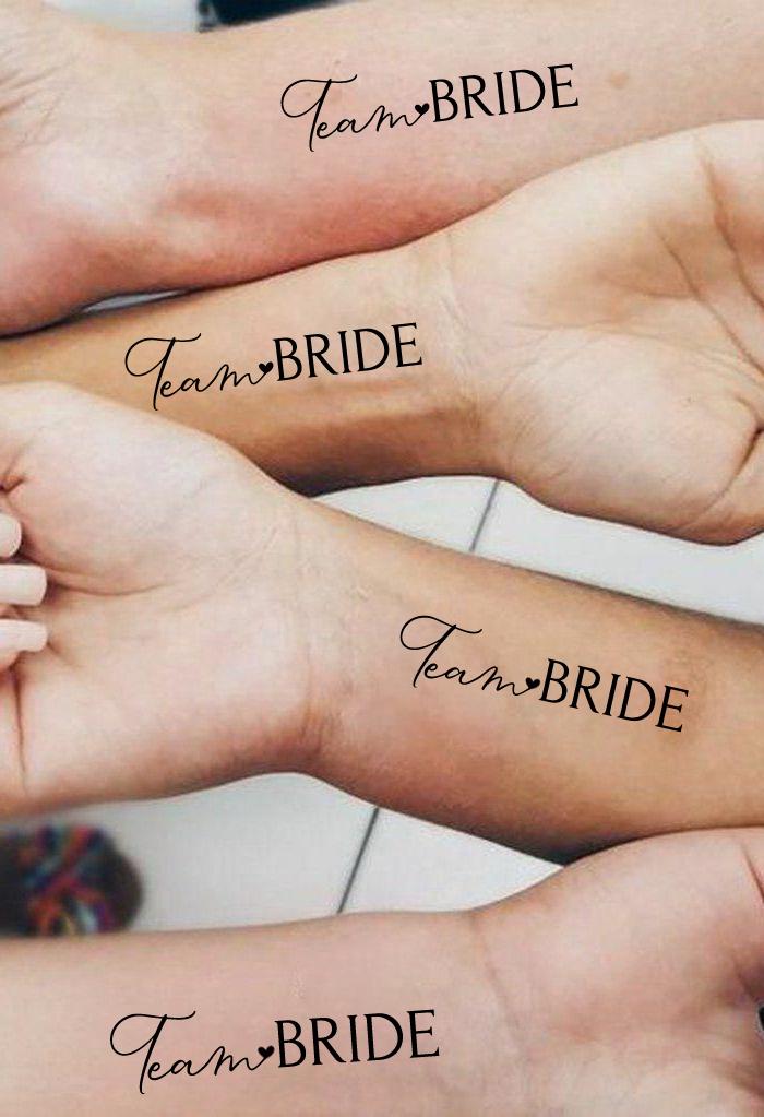 Team Braut Tattoo-Temporäres Tattoo-Bachelorette Party-Brautparty Gefallen-Brautjungfer Geschenke-Bachelor Party Favor-Hochzeit Tattoo-Braut Tattoo von Etsy - JulienPShop