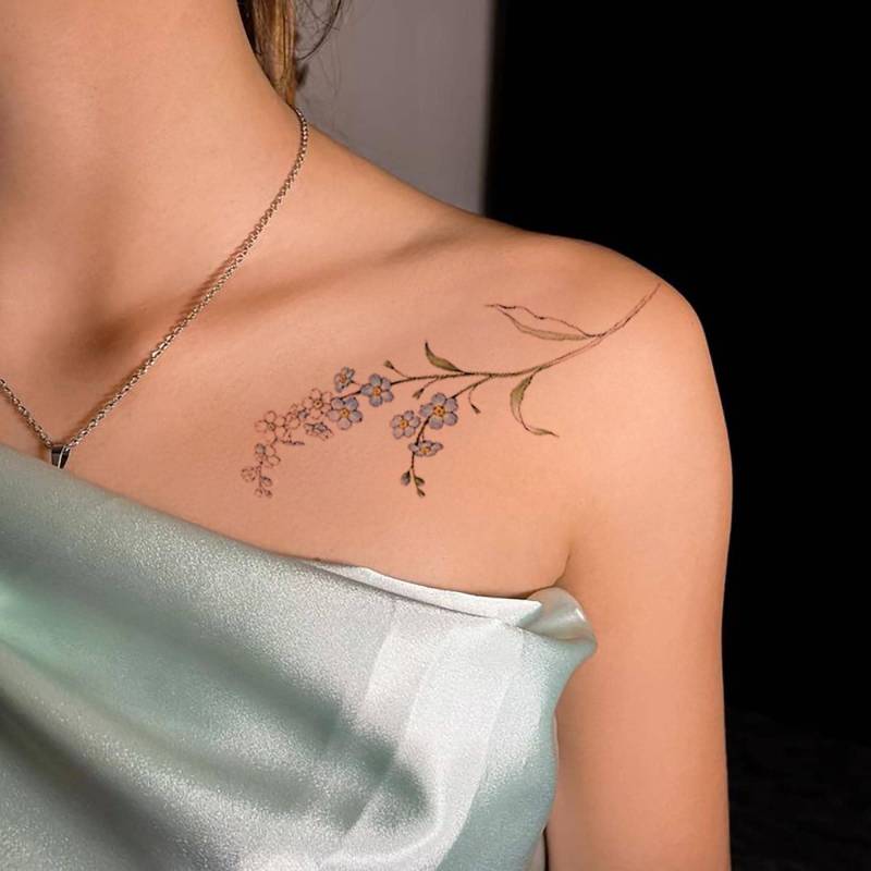 Wildblumen Temporäres Tattoo - Blumen Liebhaber Geschenk Für Freund Freundschaft Geschenke Junggesellinnenabschied von Etsy - JulienPShop