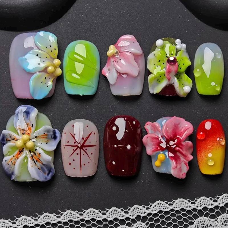 3D Nails Press-On von Etsy - Julinity