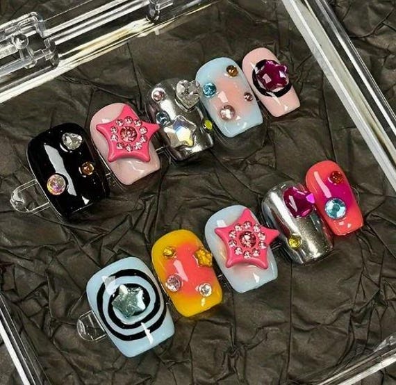 Press-On Nails Short Ballet Shape von Etsy - Julinity