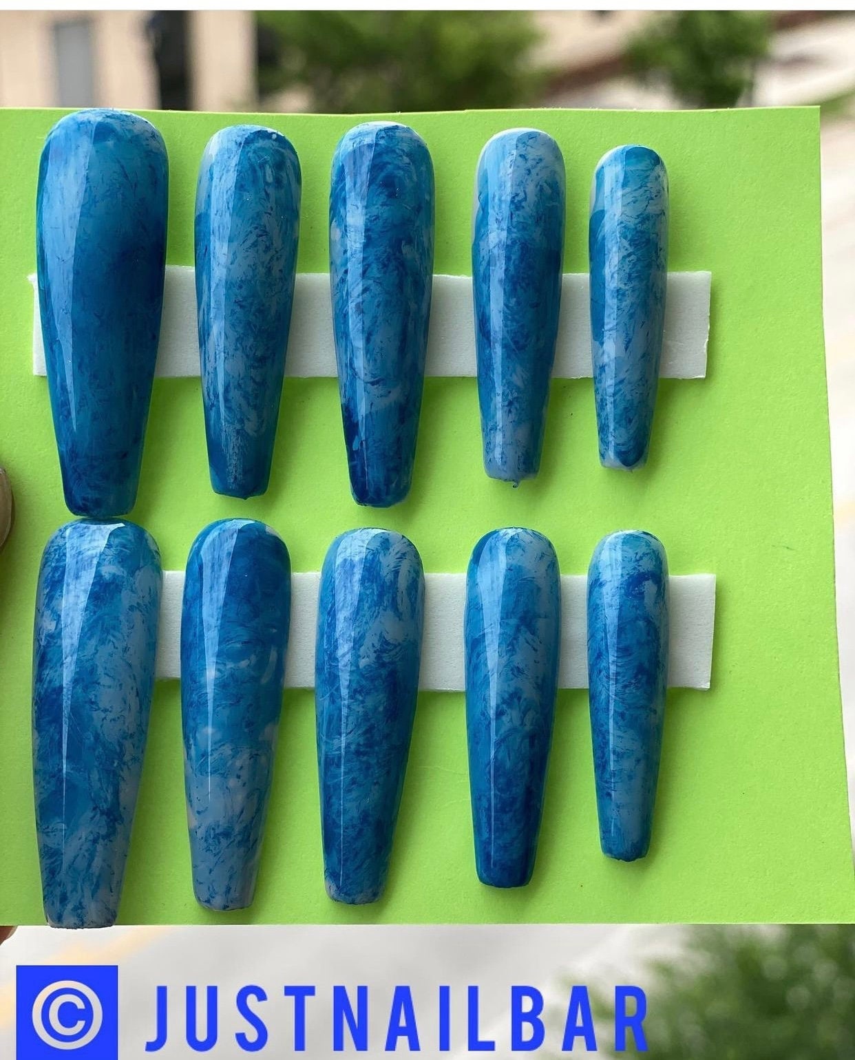 Blauer Zauber Blauer Zauber von Etsy - JustPressedPressOns