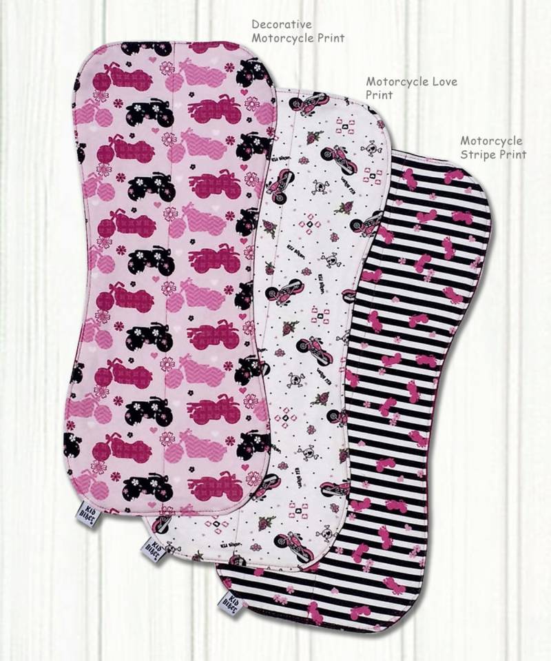 Baby Spucktücher, Baby Mädchen Pink Motorrad Harley Davidson Biker Spucktuch, Neugeborene von Etsy - KIDBIKERApparel