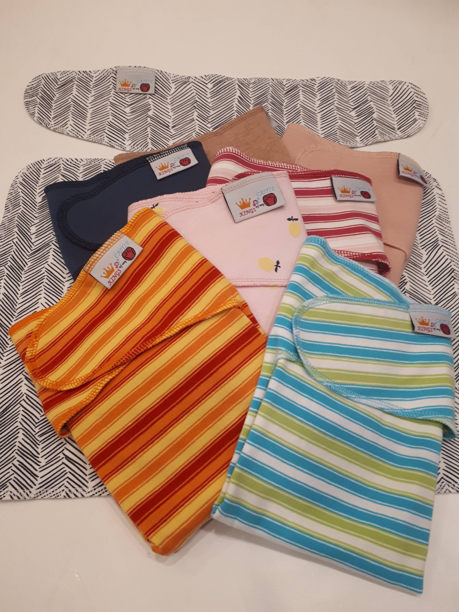 10Er Set Preflat Stoffwindel T1 Neugeborene/Pack Geflügelte Prefold von Etsy - KINGSofmyCASTLE