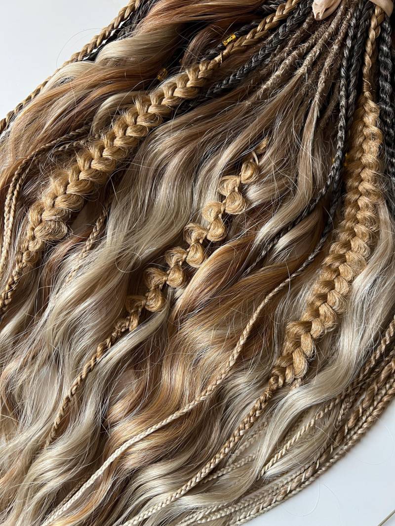 Blond & Braun Dreadlocks Boho Zöpfe Mit Struktur von Etsy - KIRINDREADS