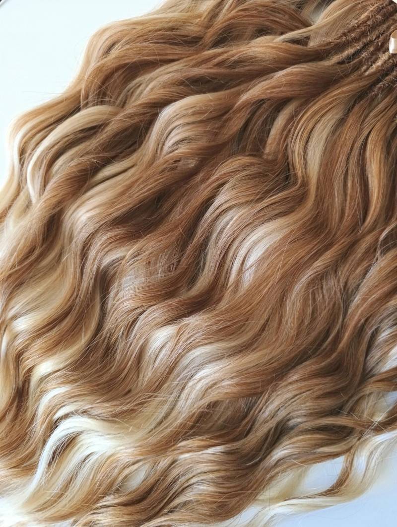 Blonde Und Braune Haarverlängerungen Dreadlocks Mit Offenen Spitzen Blonde Und Braune Haarverlängerungen Dreadlocks Mit Offenen Spitzen von Etsy - KIRINDREADS