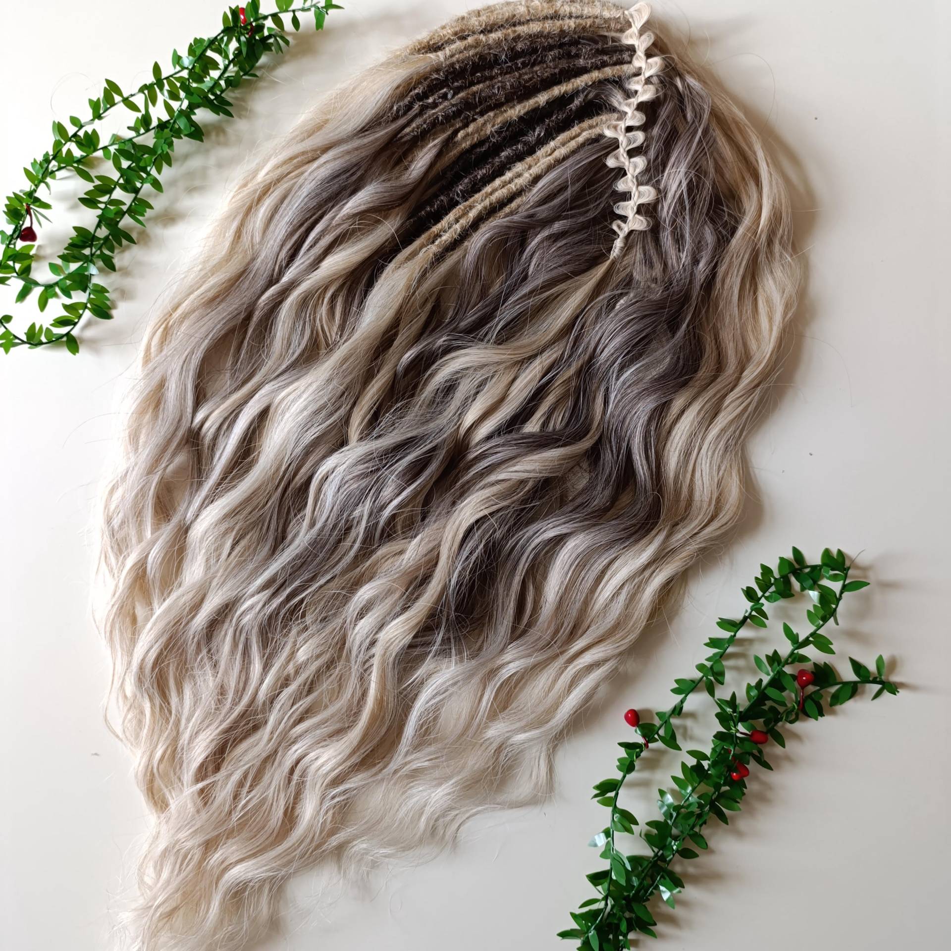 Einfacher Kamm Kanekalon Dreadlocks Lange Lockige Boho-Kunsthaarverlängerungen von Etsy - KIRINDREADS