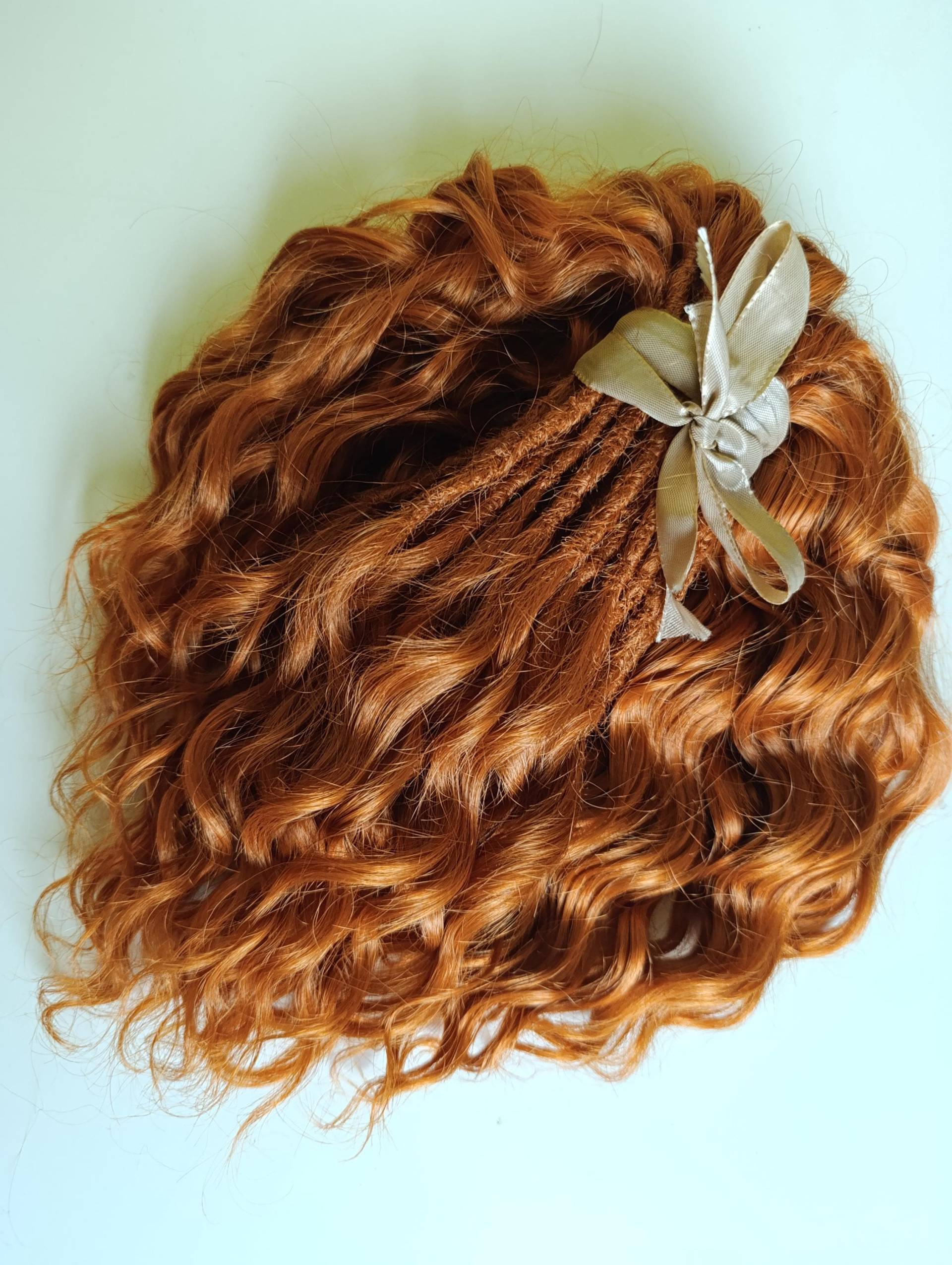 Ginger Wavy Dreadlocks Kurzes, Doppelendes Kunsthaar - 26cm von Etsy - KIRINDREADS