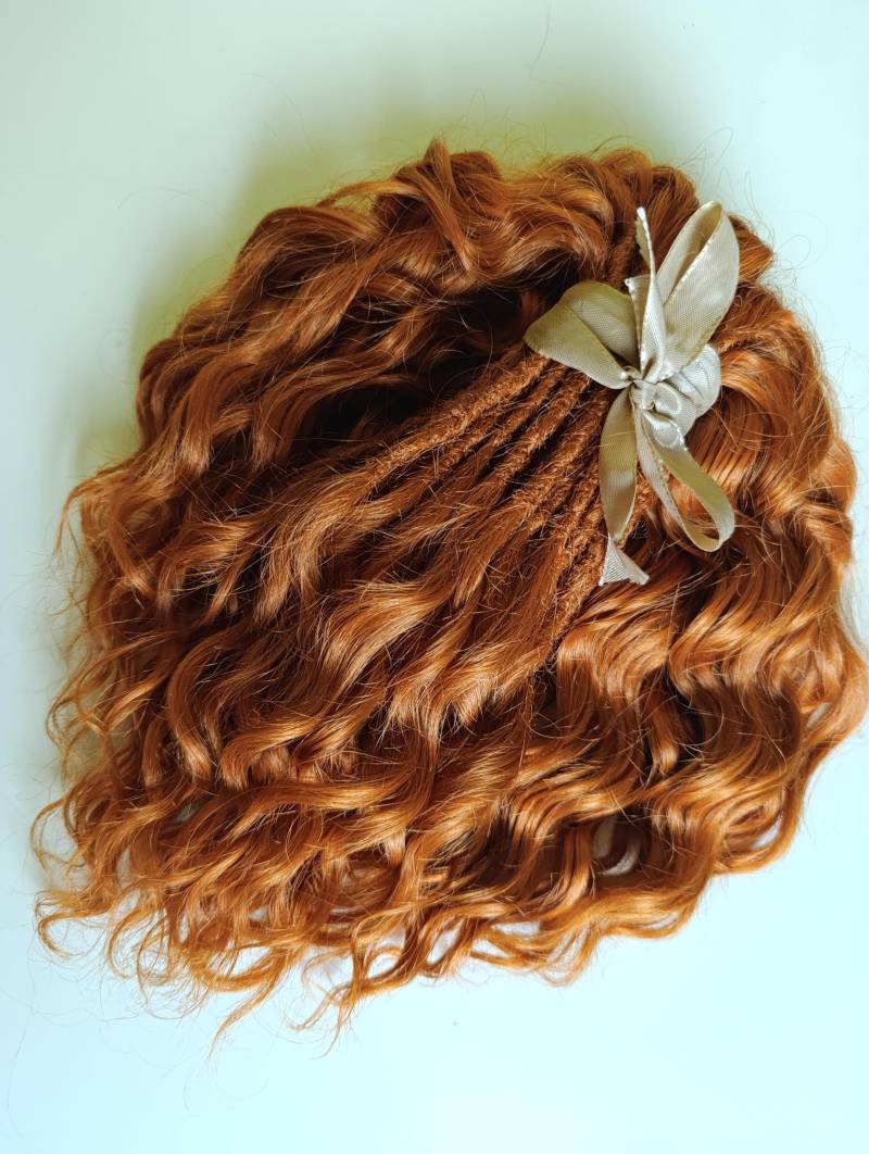 Ginger Wavy Dreadlocks Kurzes, Doppelendes Kunsthaar - 26cm von Etsy - KIRINDREADS