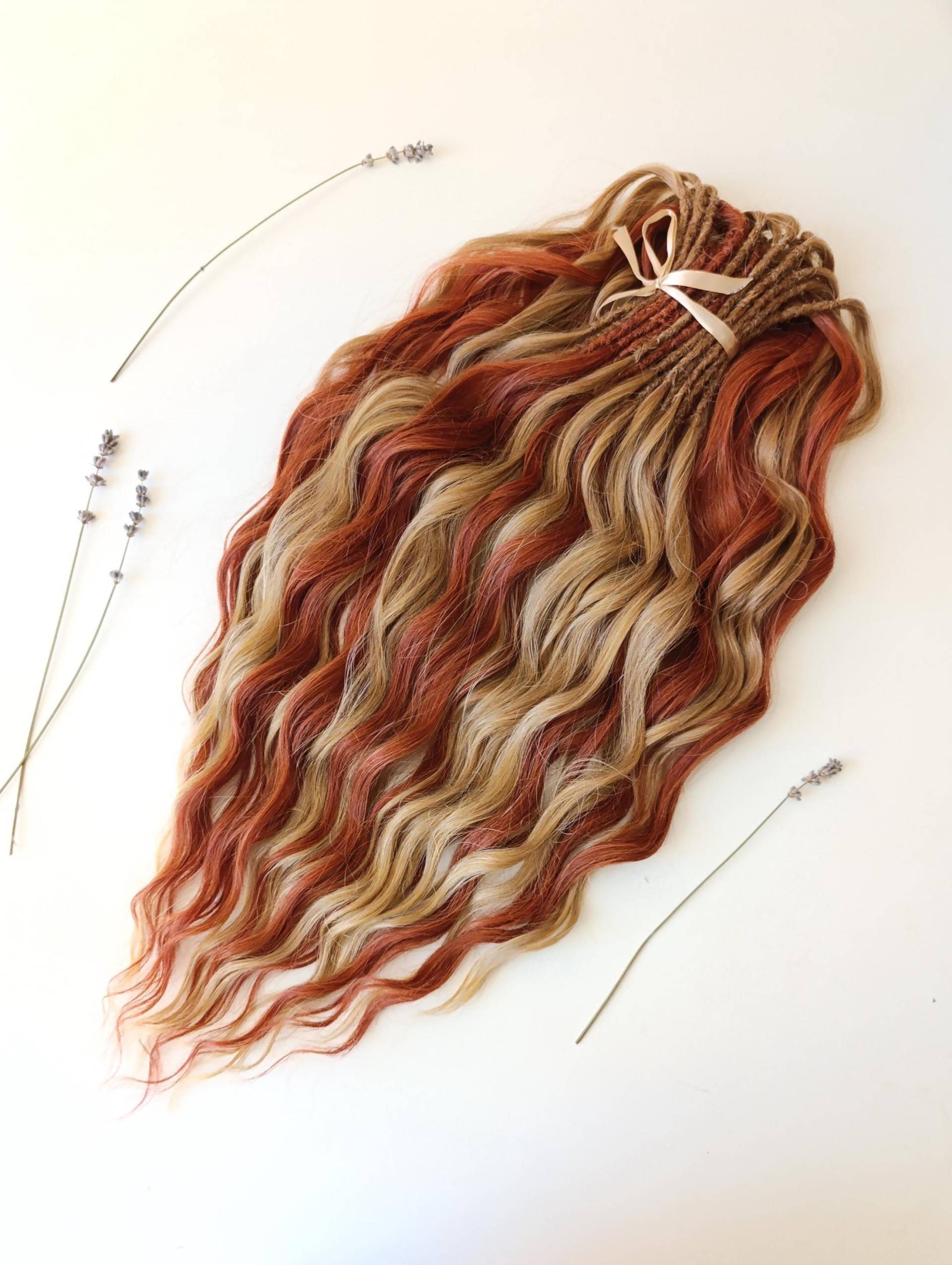 Handgemachte Gelockte Dreads Lange, Lose Welle, Leicht Zu Kämmende Haarverlängerungen von Etsy - KIRINDREADS