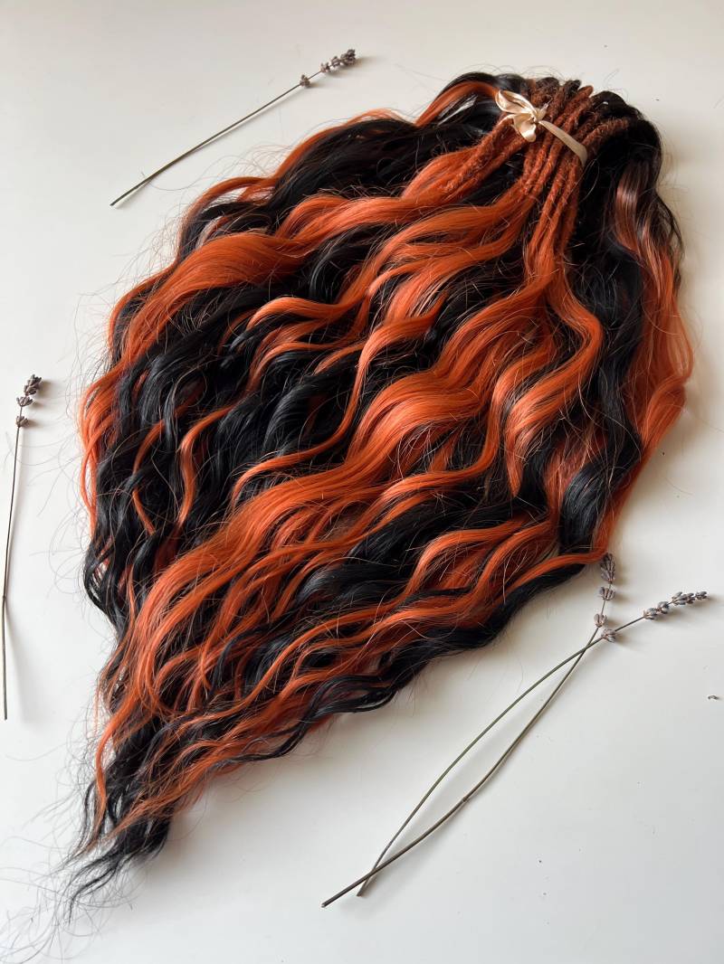 Leicht Zu Kämmende Wave Dreads Lange Distressed Goddess Curly Dreads Verlängerungen von Etsy - KIRINDREADS
