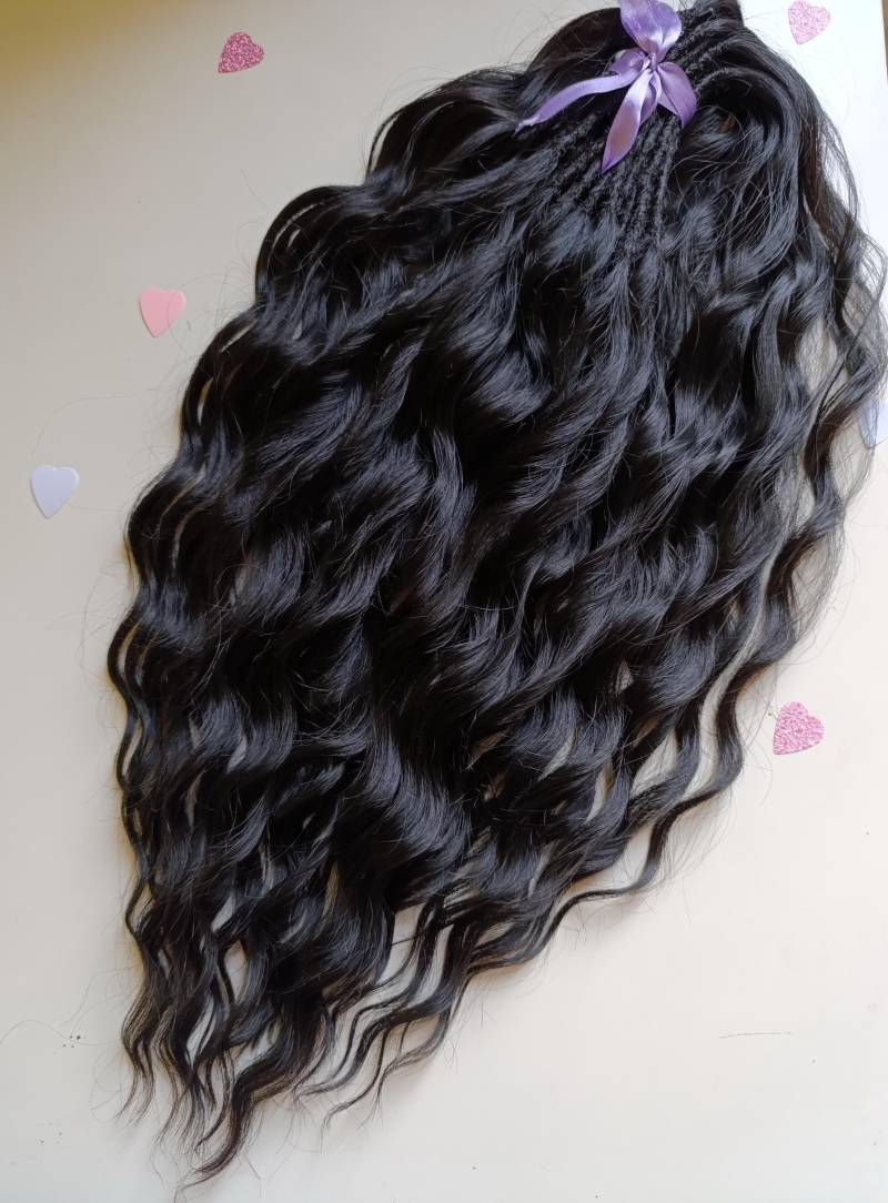 Schwarze Locken/Lockige Wellen Und Lange Gewellte Haare von Etsy - KIRINDREADS