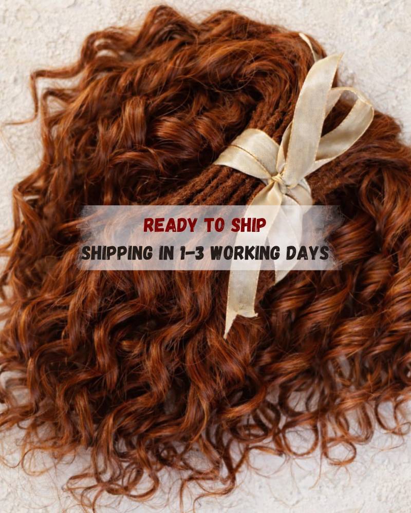 Sofort Lieferbar - Kurze Rostbraune Kanekalon-Locken Festival Haarverlängerung Sofort Lieferbar - Kurze Rostbraune Kanekalon-Locken Festival Haarverlängerung von Etsy - KIRINDREADS