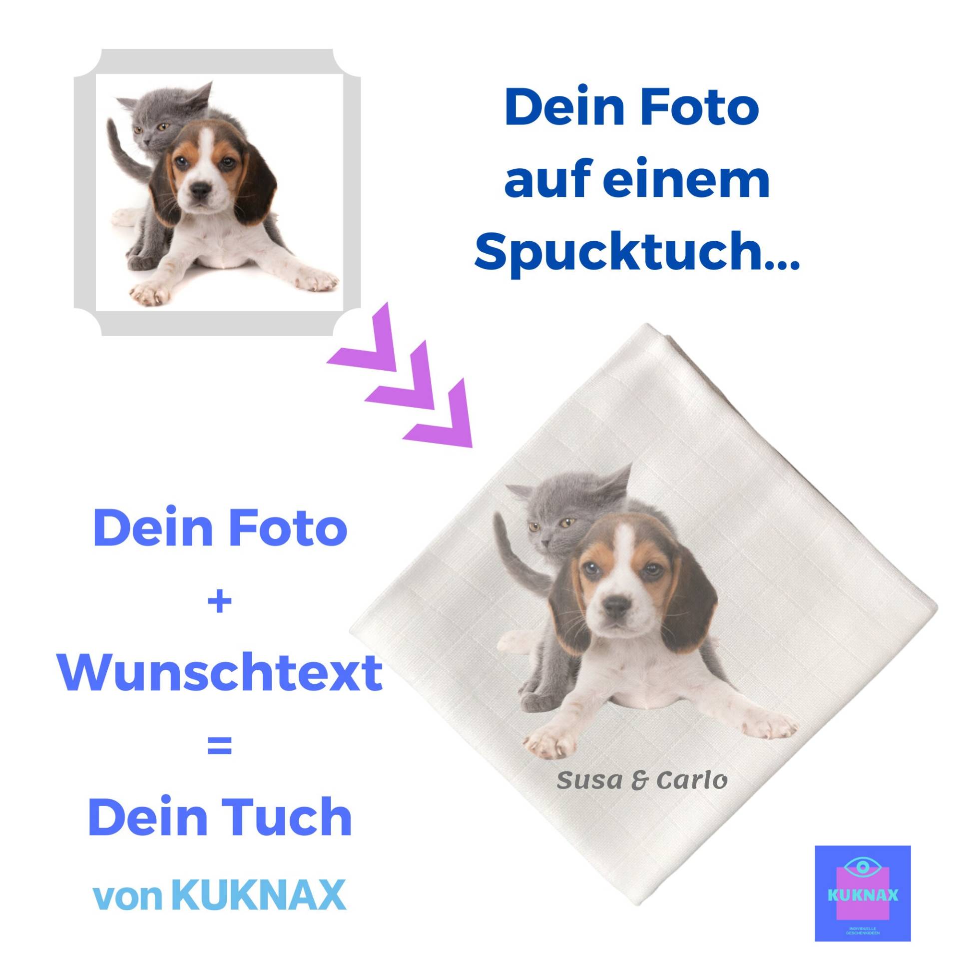 Spucktuch Mit Deinem Bild Und Text, Personalisierbares Mulltuch, Farbe Weiß Spucktuch Mit Deinem Bild Und Text, Personalisierbares Mulltuch, Farbe Weiß von Etsy - KUKNAx
