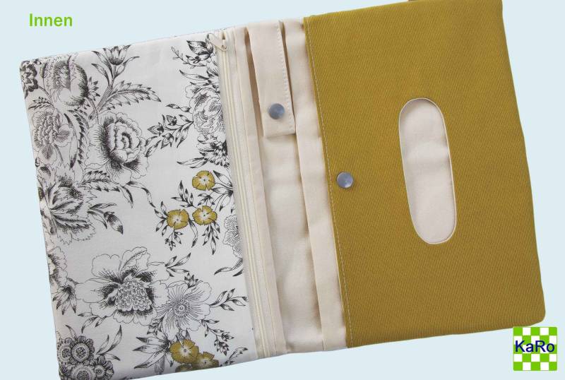 Windeltasche Wickeltasche Xxl To Go Geschenk Baby Stoff Grau von Etsy - KaRoVonKathrin
